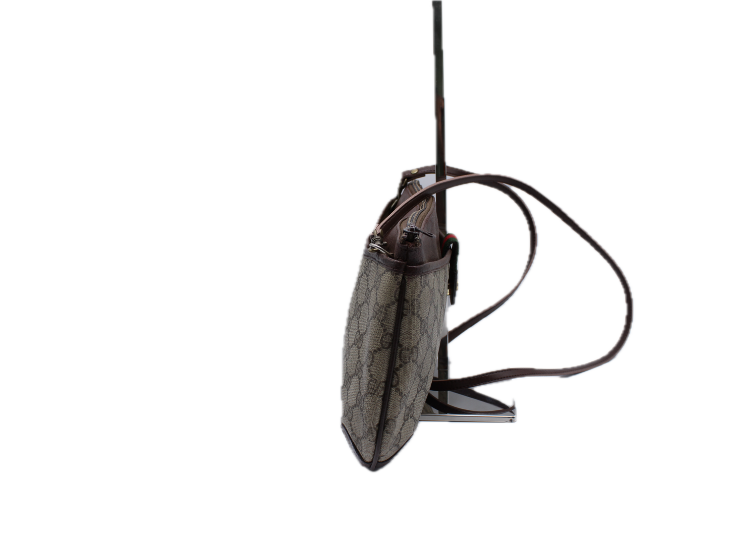 Gucci Ophidia Cloth GG Sherry Leather Trim Crossbody Bag Vintage