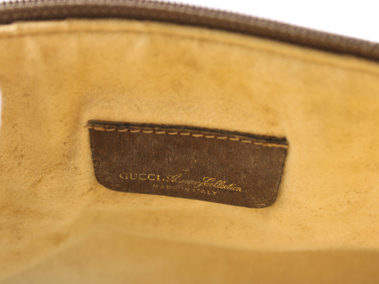 Gucci Ophidia Cloth GG Sherry Leather Trim Crossbody Bag Vintage