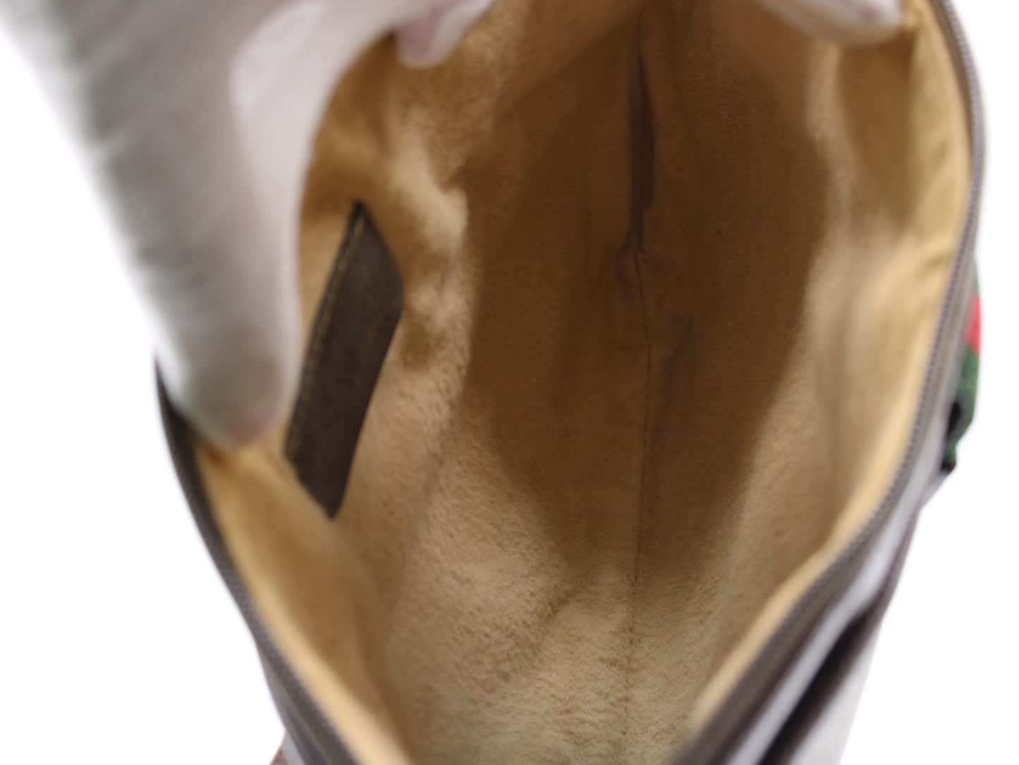 Gucci Ophidia Cloth GG Sherry Leather Trim Crossbody Bag Vintage