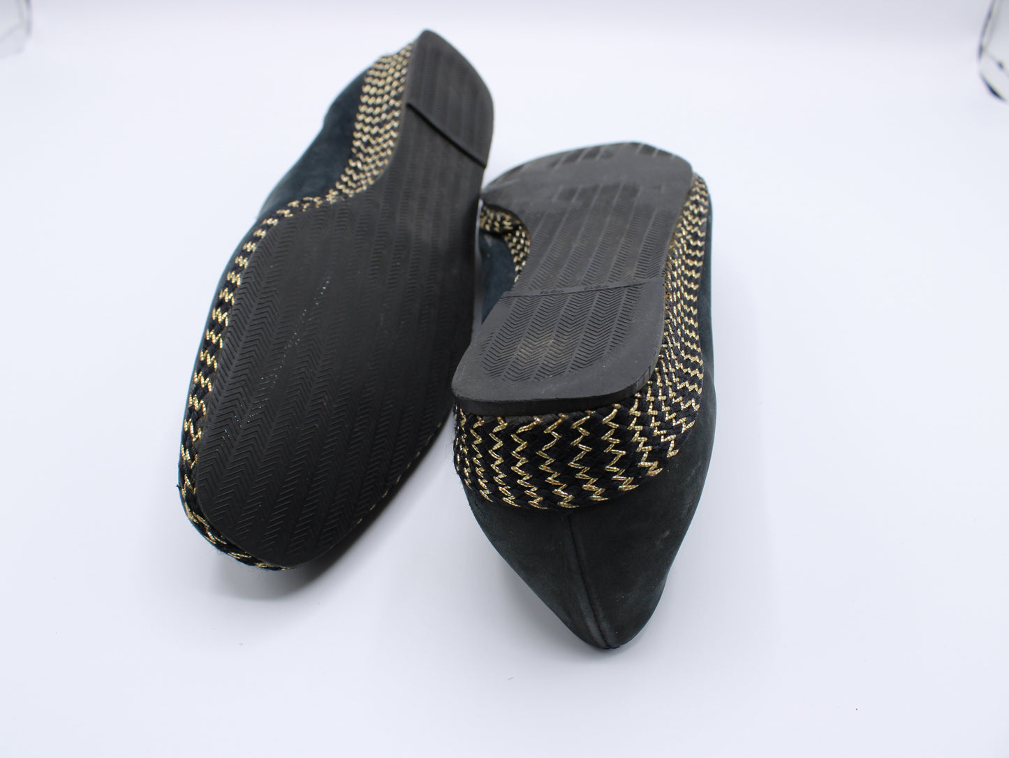 Fendi Blue Leather Espadrille Wedges Shoes