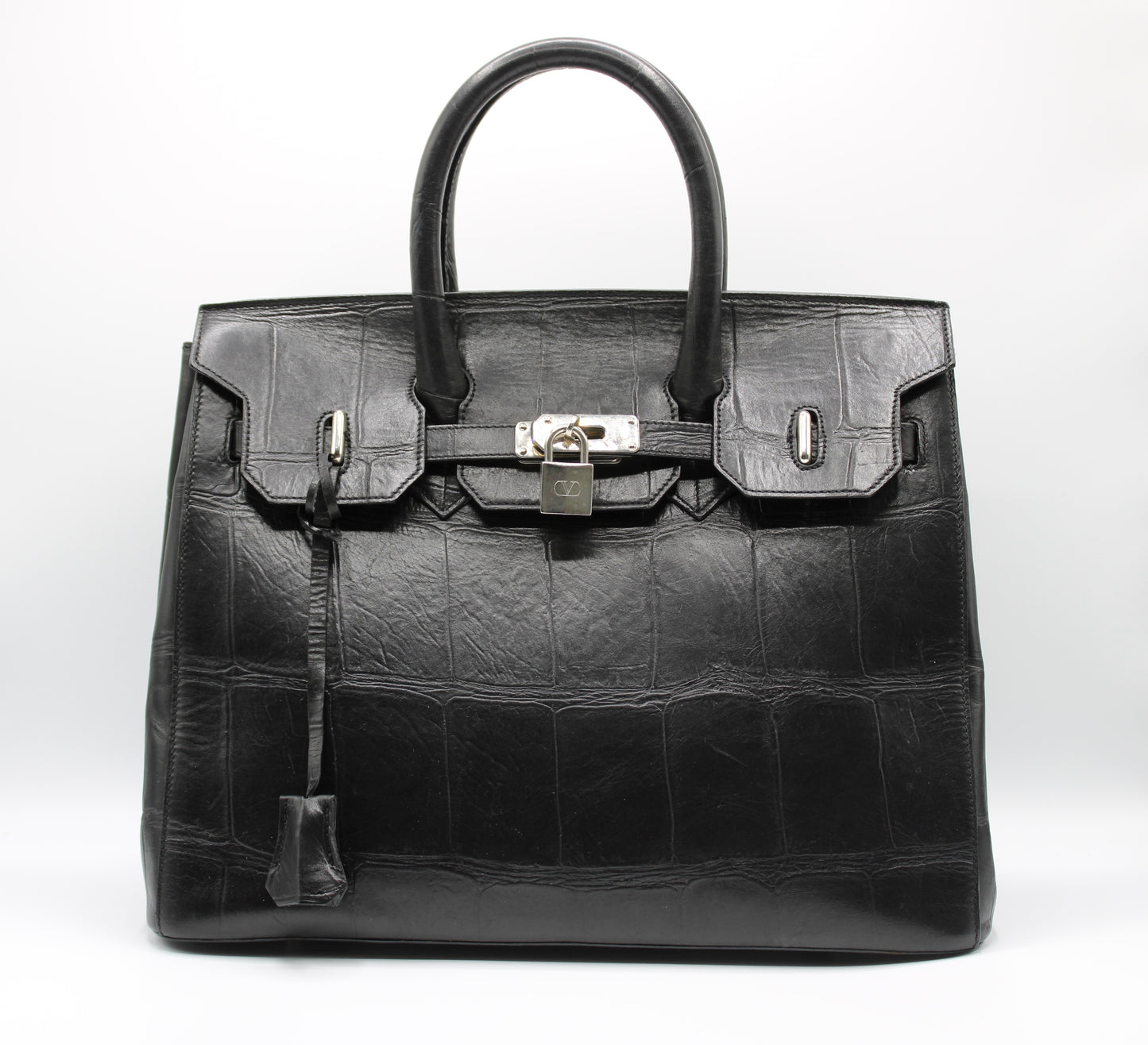 Valentino Garavani Joylock Leather Tote Handle Bag Vintage