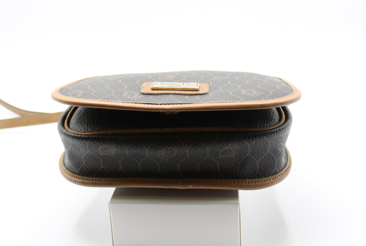 Christian Dior Bag Brown Canvas Crossbody Vintage