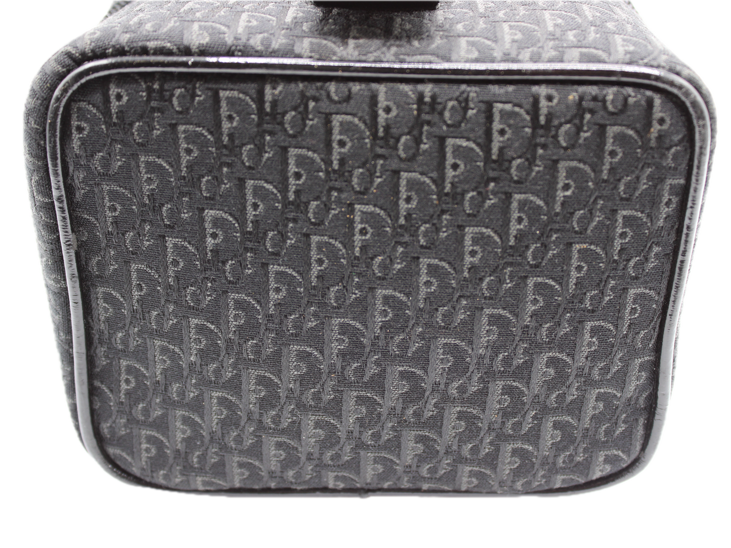 Christian Dior Mini Bag Trotter Pattern Silver Hardware Cloth Vintage