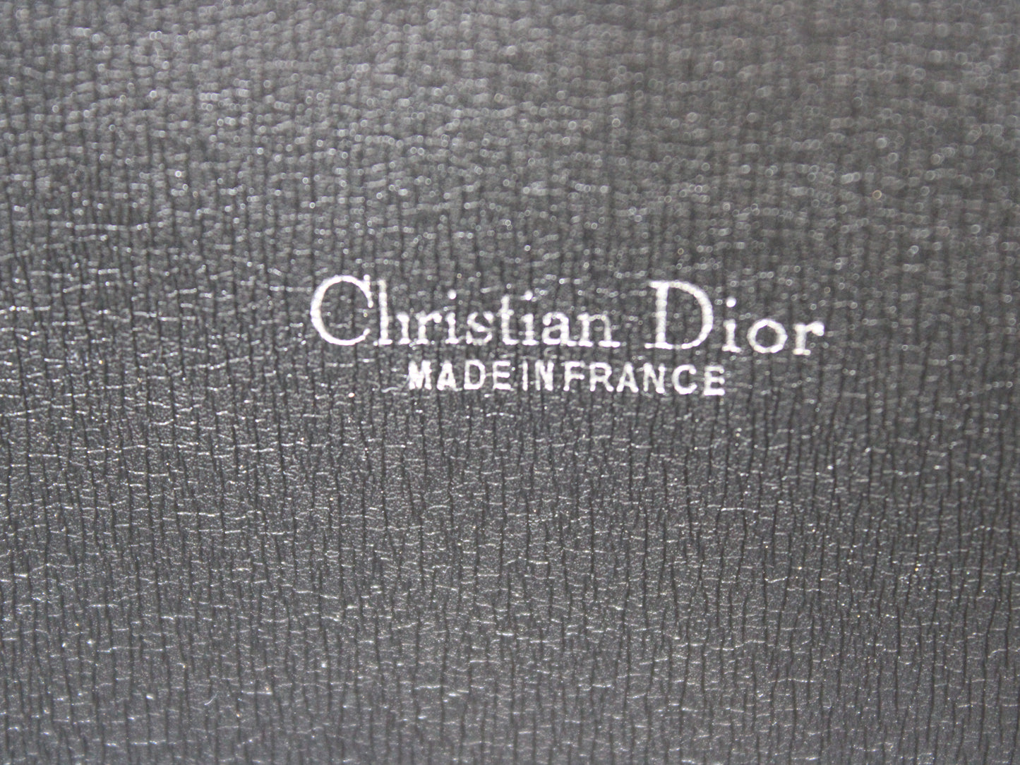 Dior Clutch Black Cloth Trotter Pattern Vintage