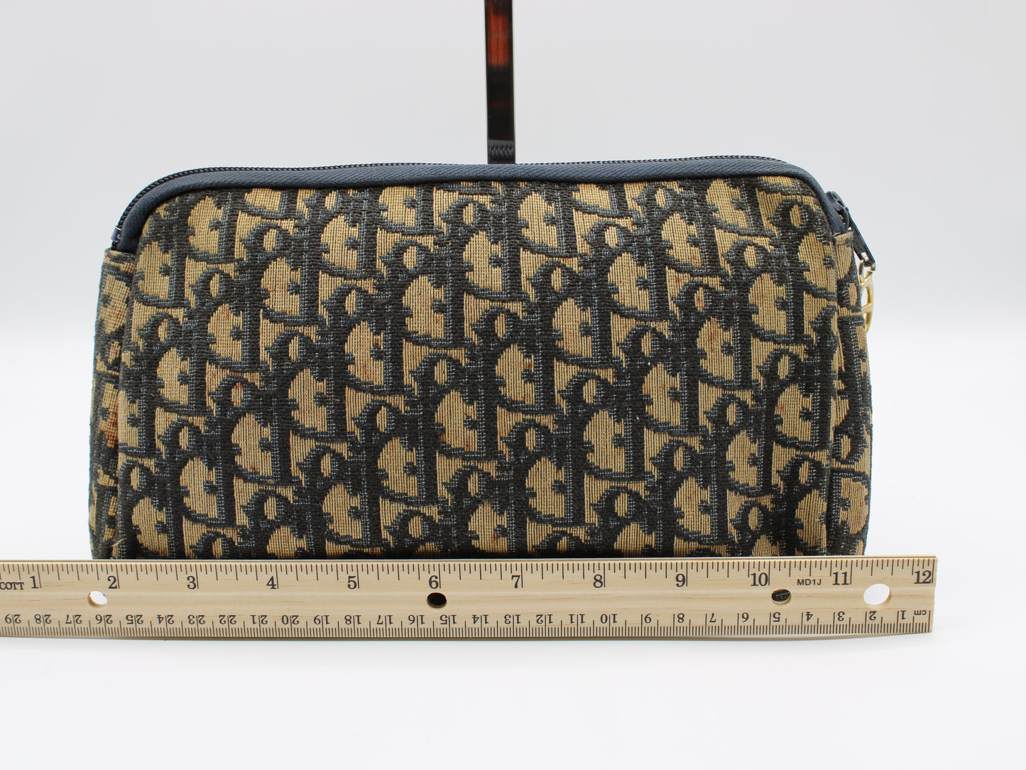 Christian Dior Brown Monogram Trotter Pouch Clutch