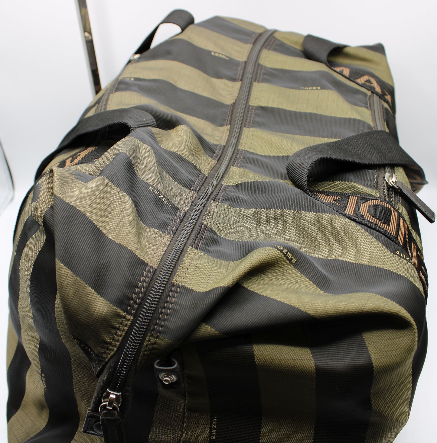 Fendi Travel Duffle Bag ROMA 1925 Pequin Striped Large Vintage