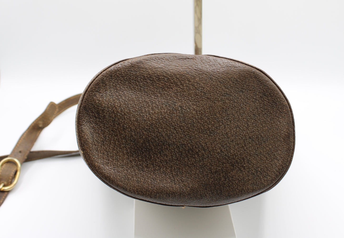 Gucci Ophidia Bag Mini Bucket Brown Leather Canvas Vintage