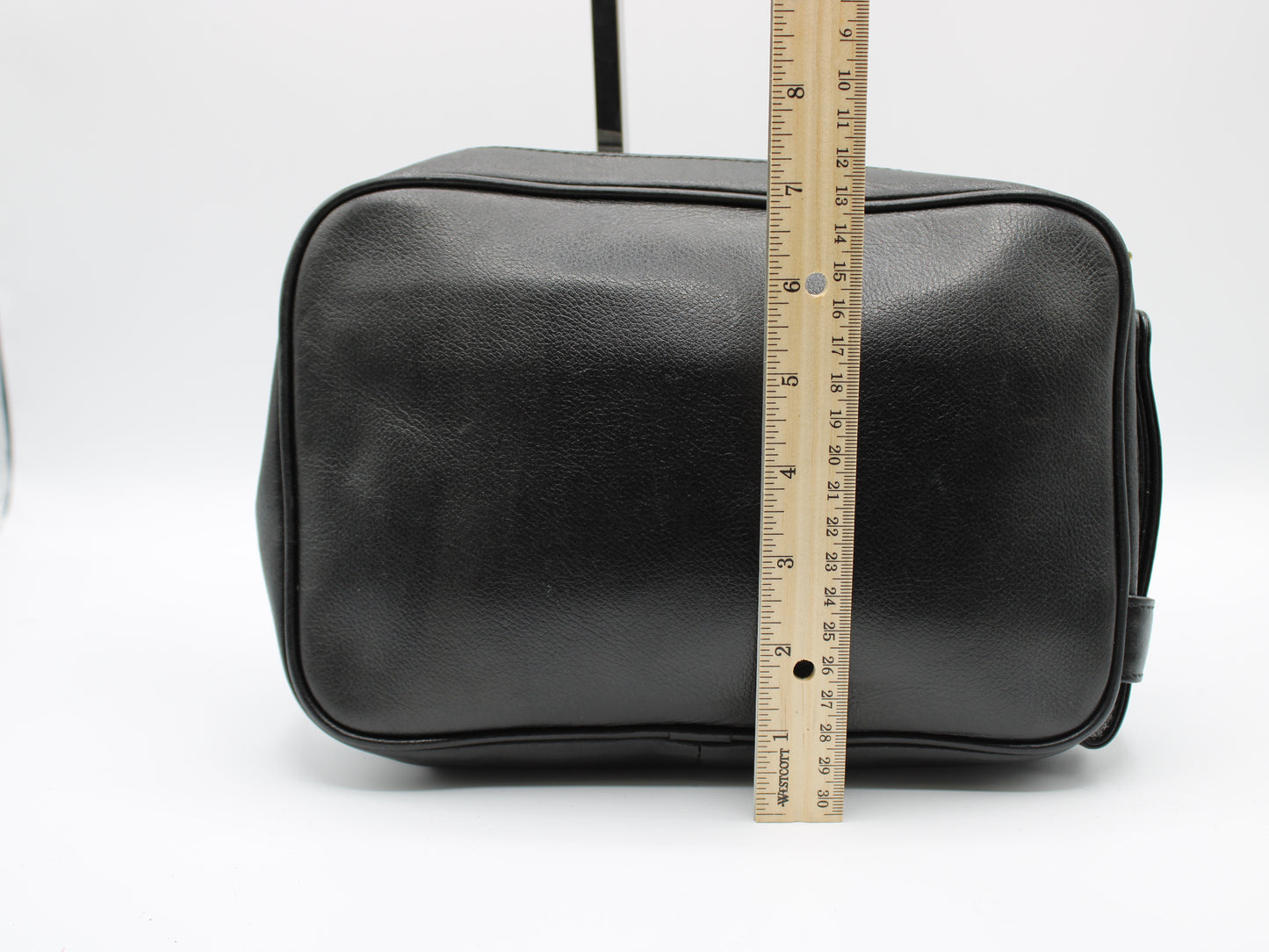 Yves Saint Laurent Wristlet Clutch Black Leather Vintage