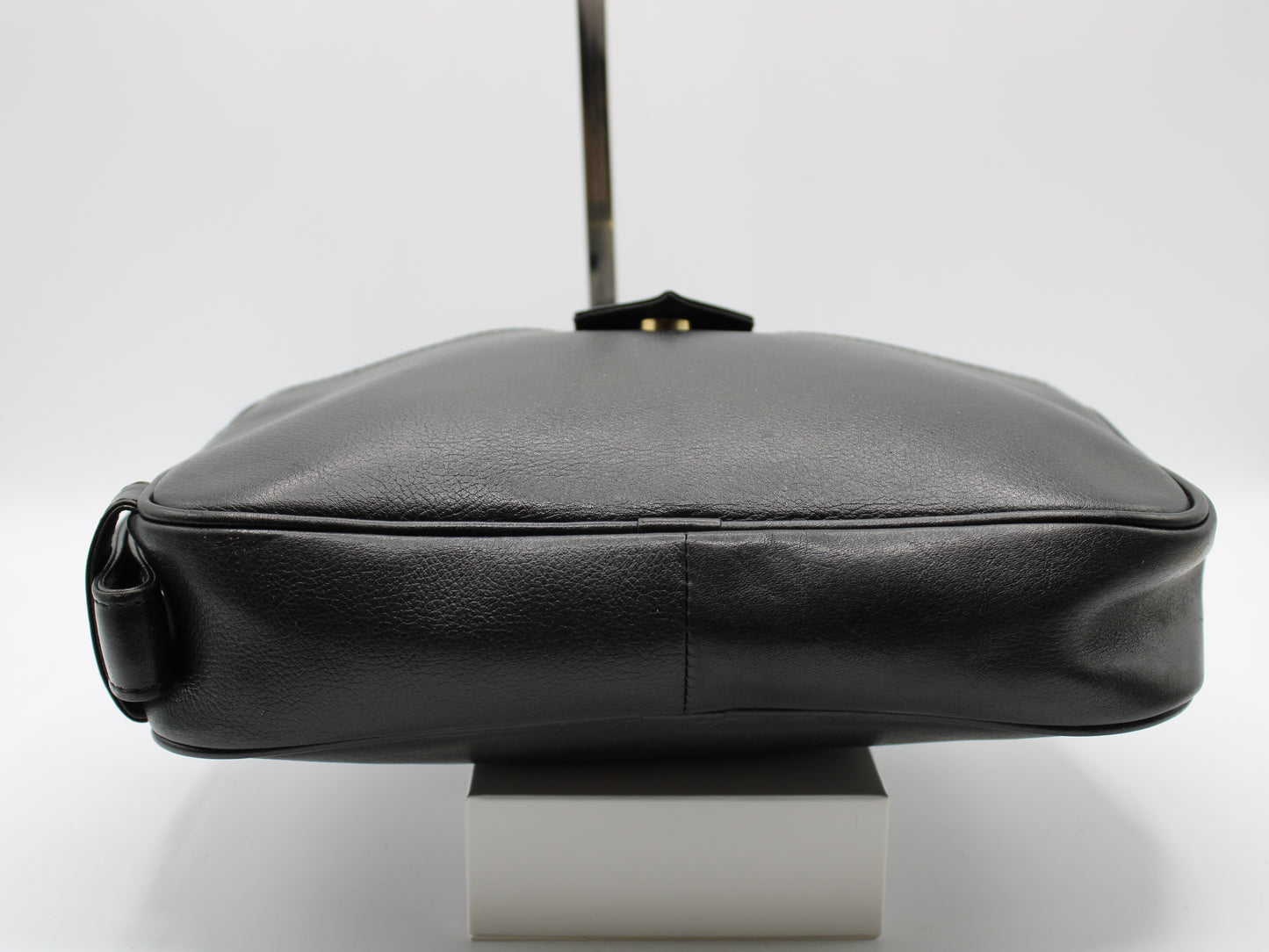 Yves Saint Laurent Wristlet Clutch Black Leather Vintage