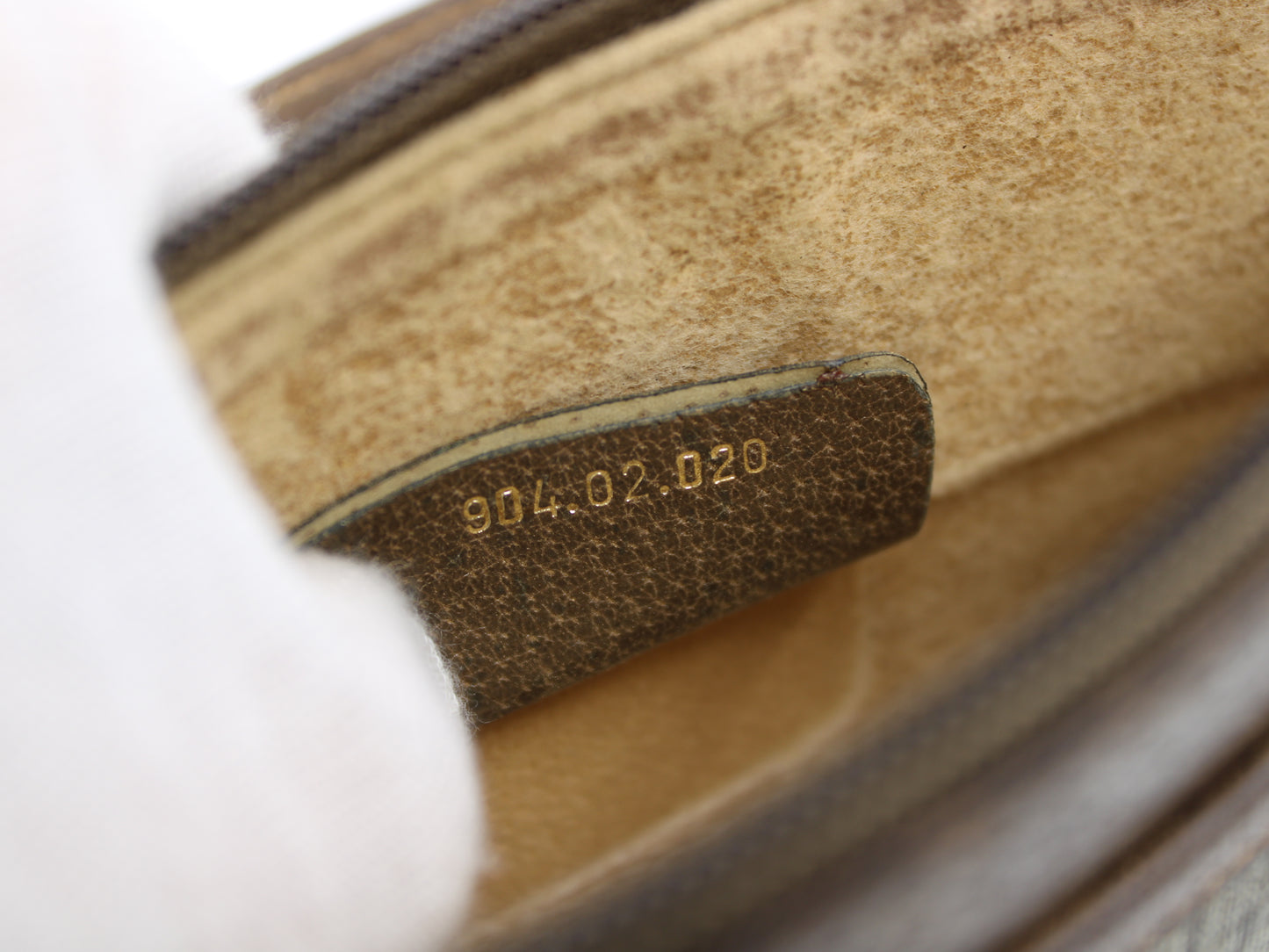 Gucci Bag GG Supreme Monogram Canvas Crossbody Brown Vintage