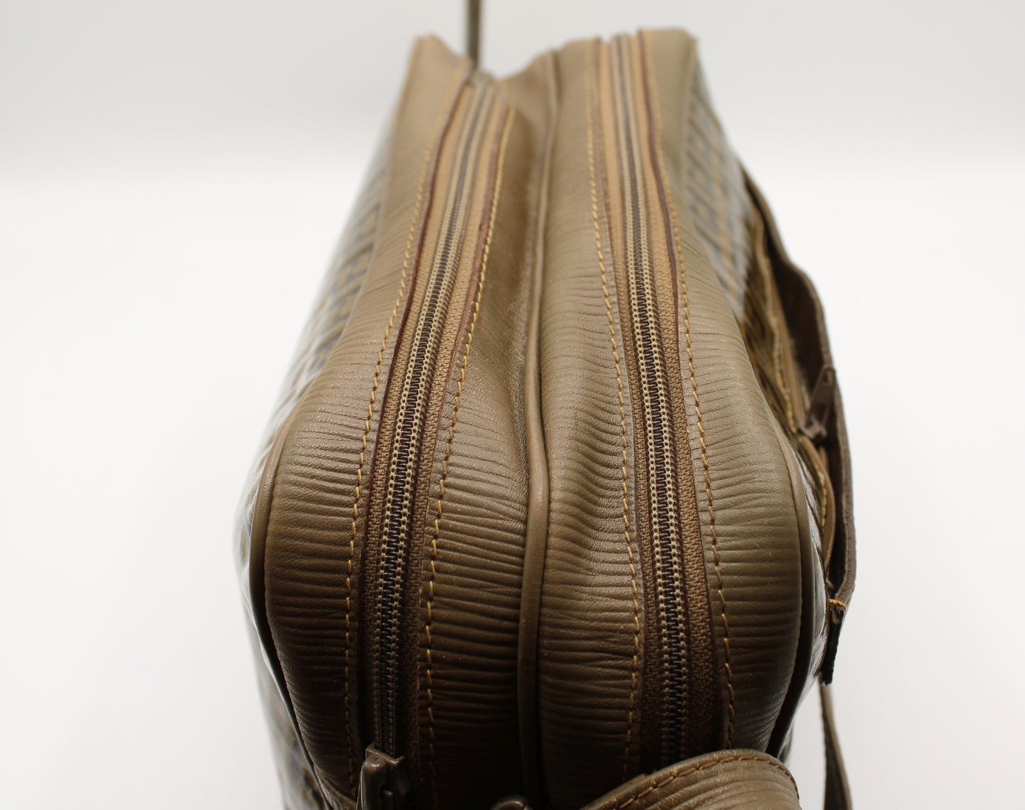 Fendi Patent Leather Crossbody Bag with Zucca Zucchino Print Vintage