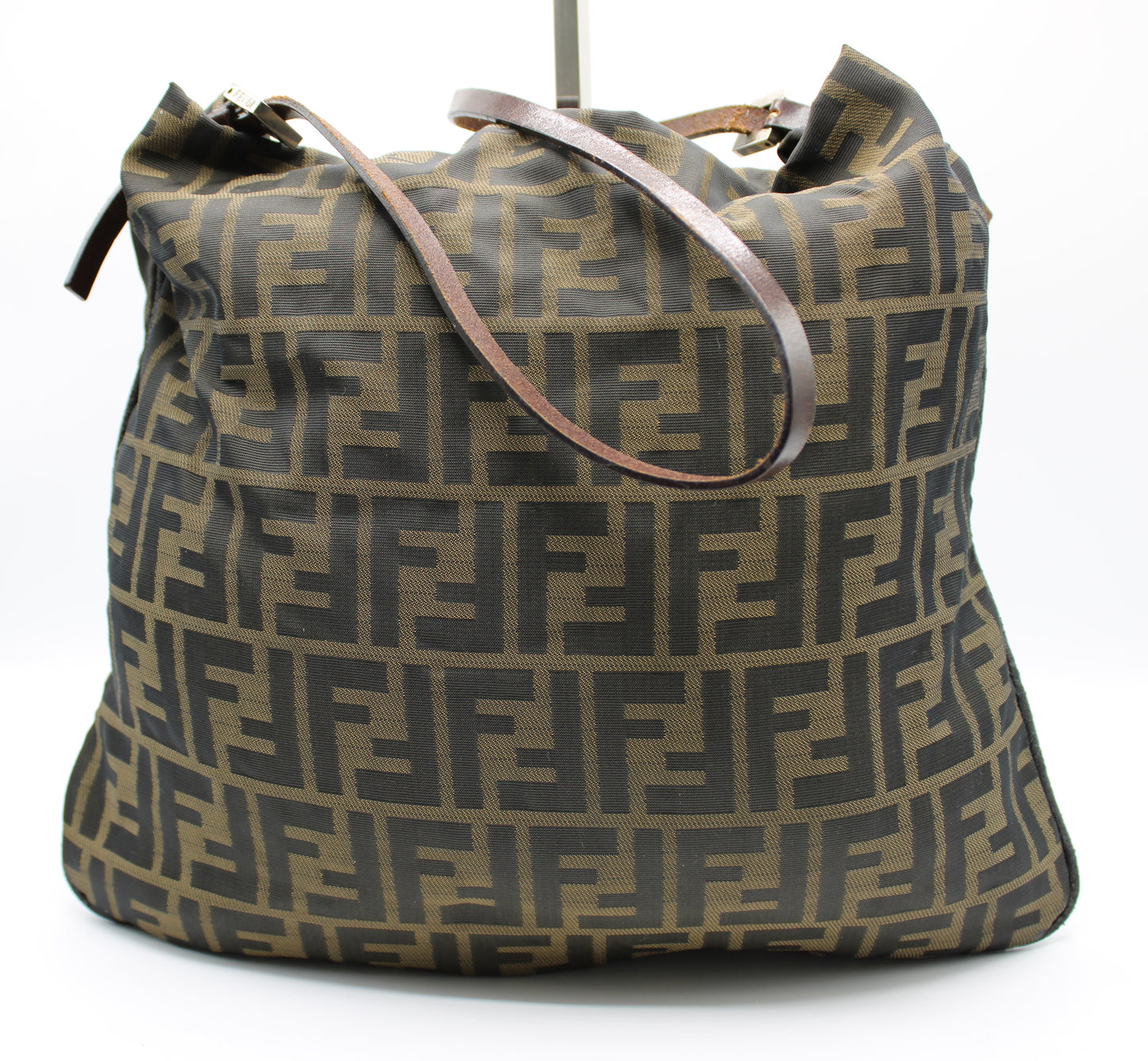 Fendi Shoulder Bag Zucca FF Logo back view