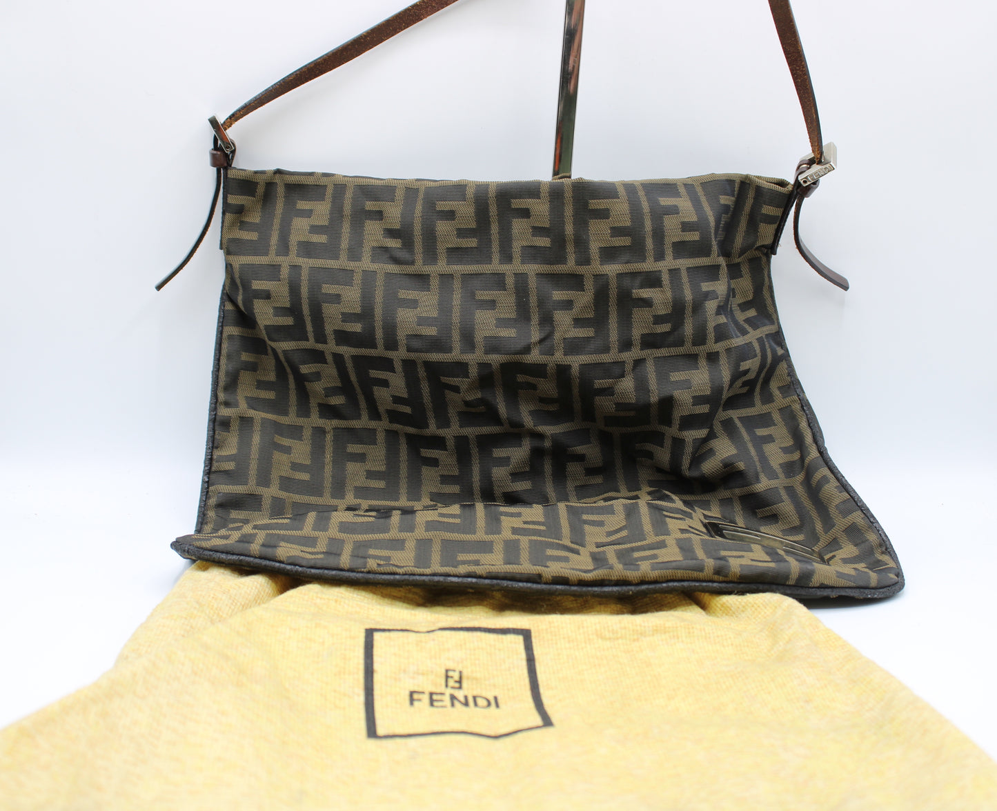 Fendi Shoulder Bag Zucca FF Logo dust bag view