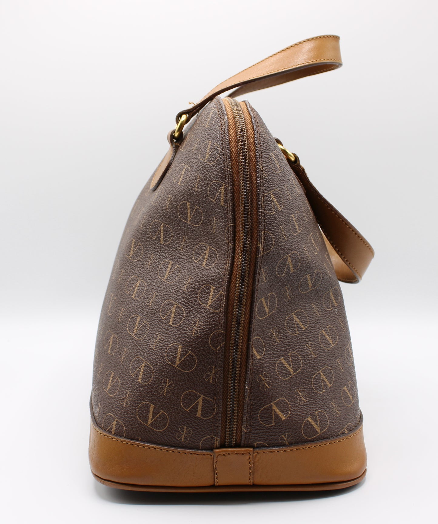 Valentino Garavani Bag Leather Handbag V Logo Monogram Special Charm Vintage