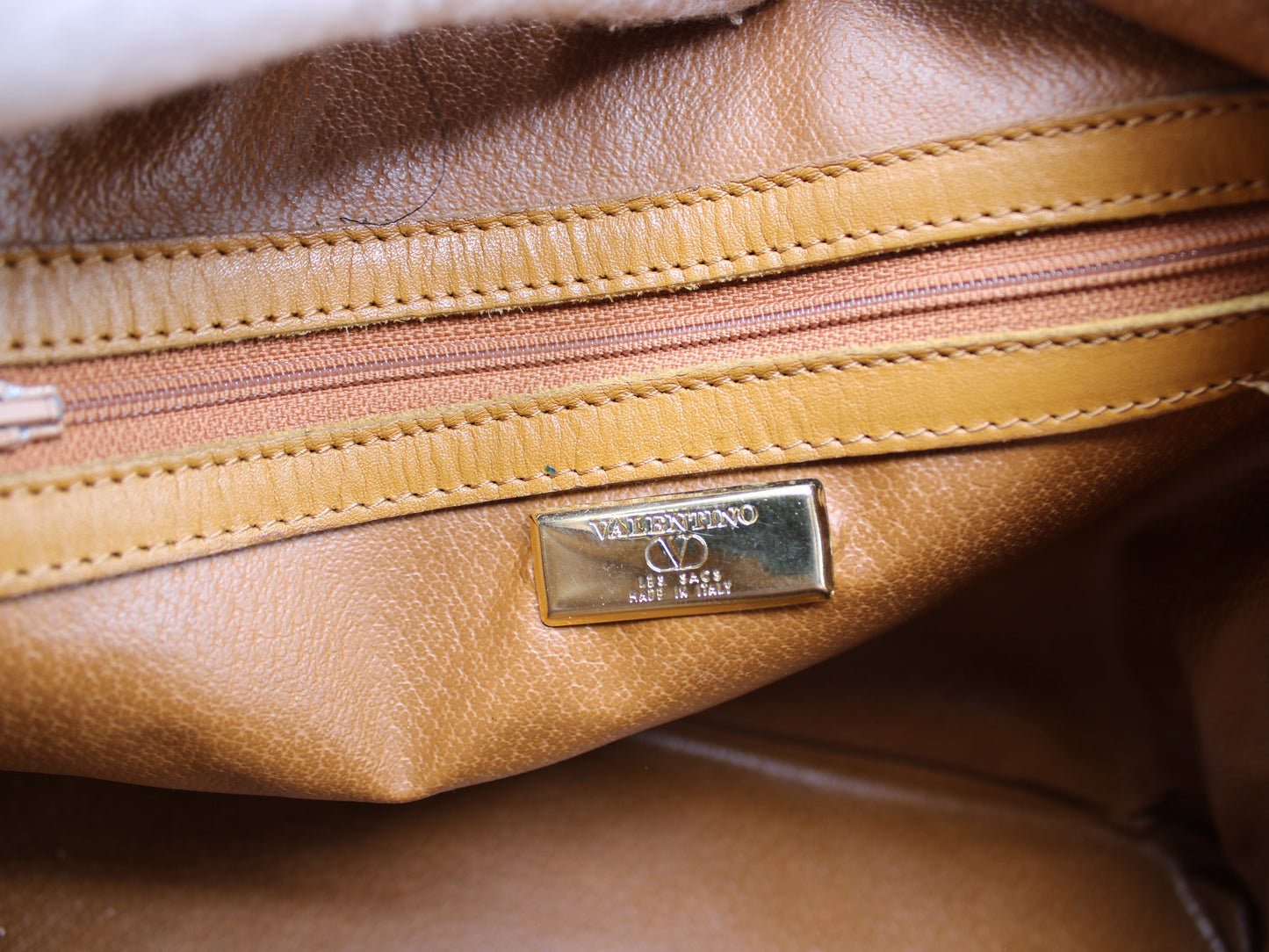 Valentino Garavani Bag Leather Handbag V Logo Monogram Special Charm Vintage