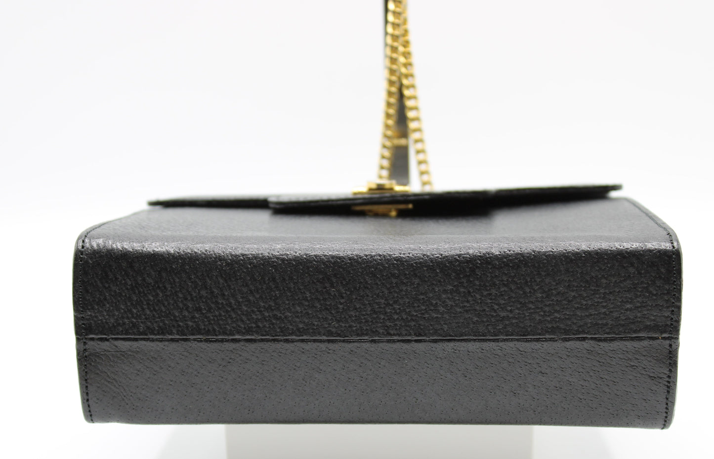 Valentino Garavani Black Leather  All Over Chain Crossbody Bag