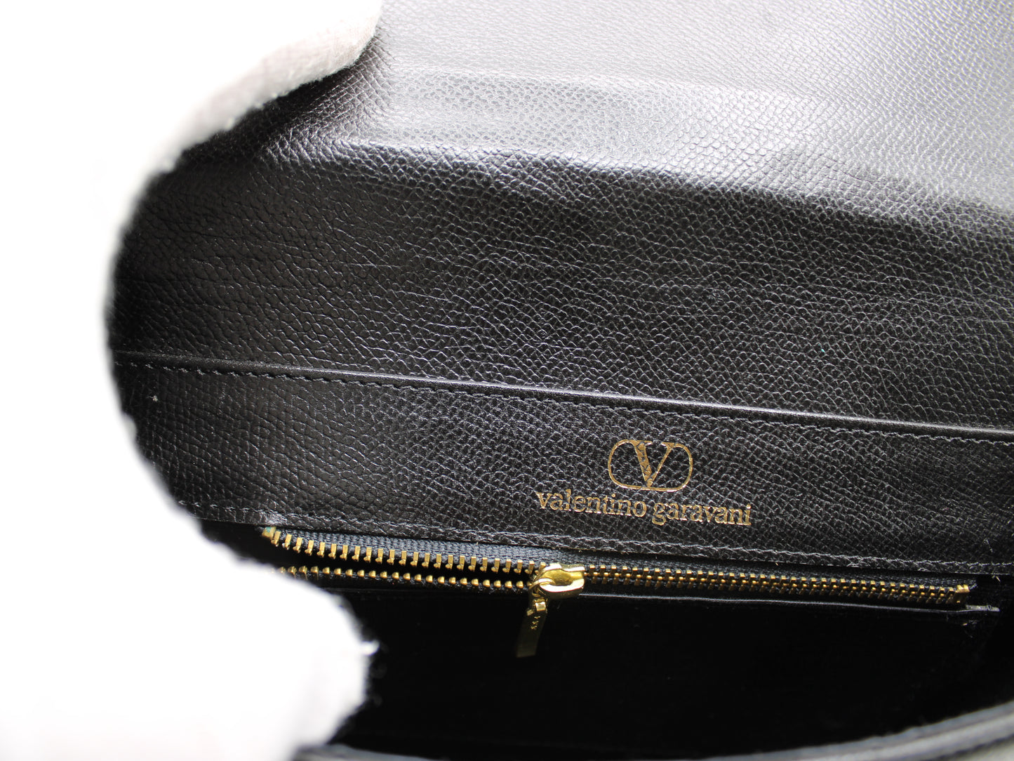 Valentino Garavani Bag Crossbody Saddle Black Leather Vintage