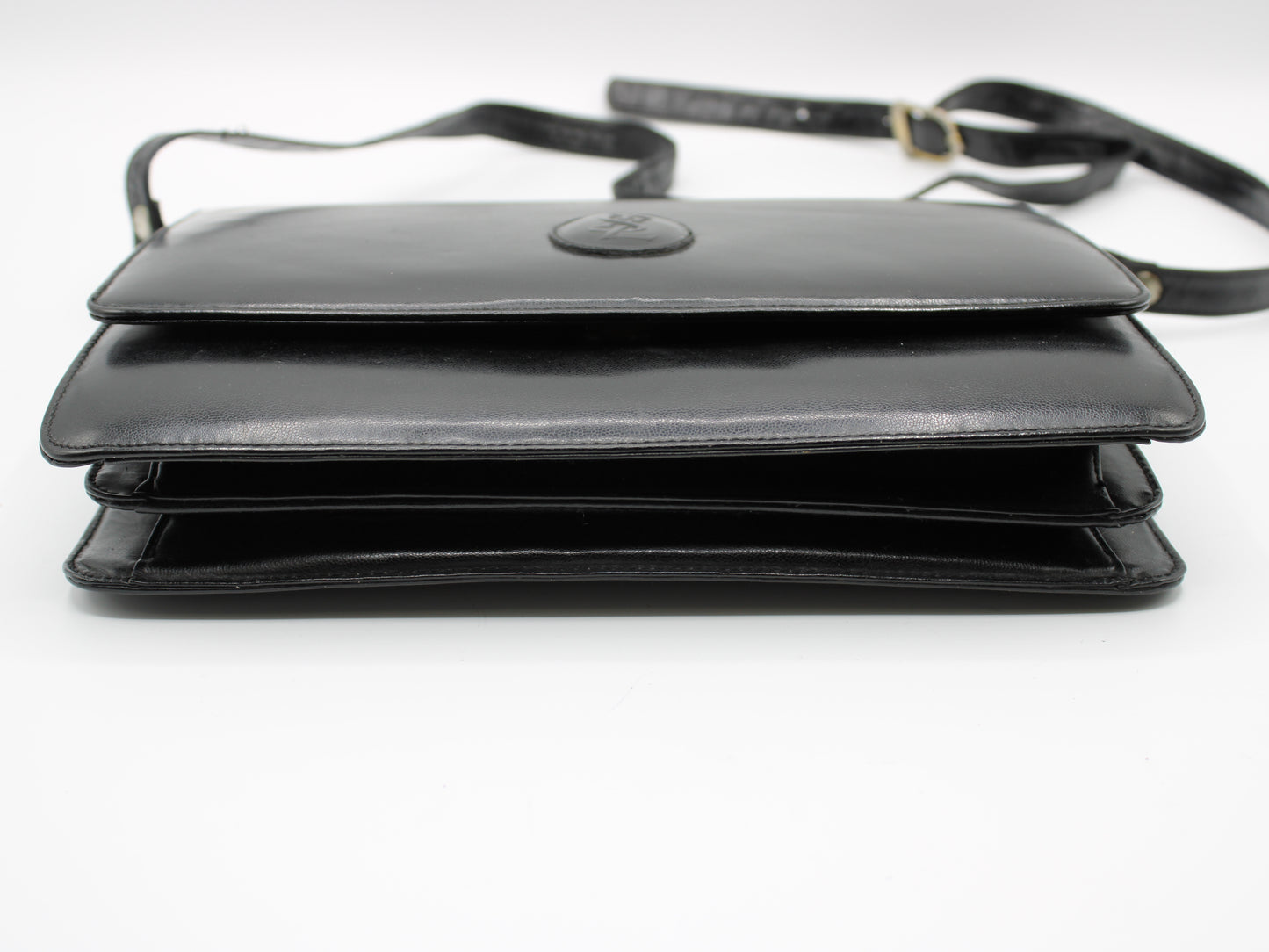 Yves Saint Laurent Medium Le 61 Satchel Black Leather Bag Vintage