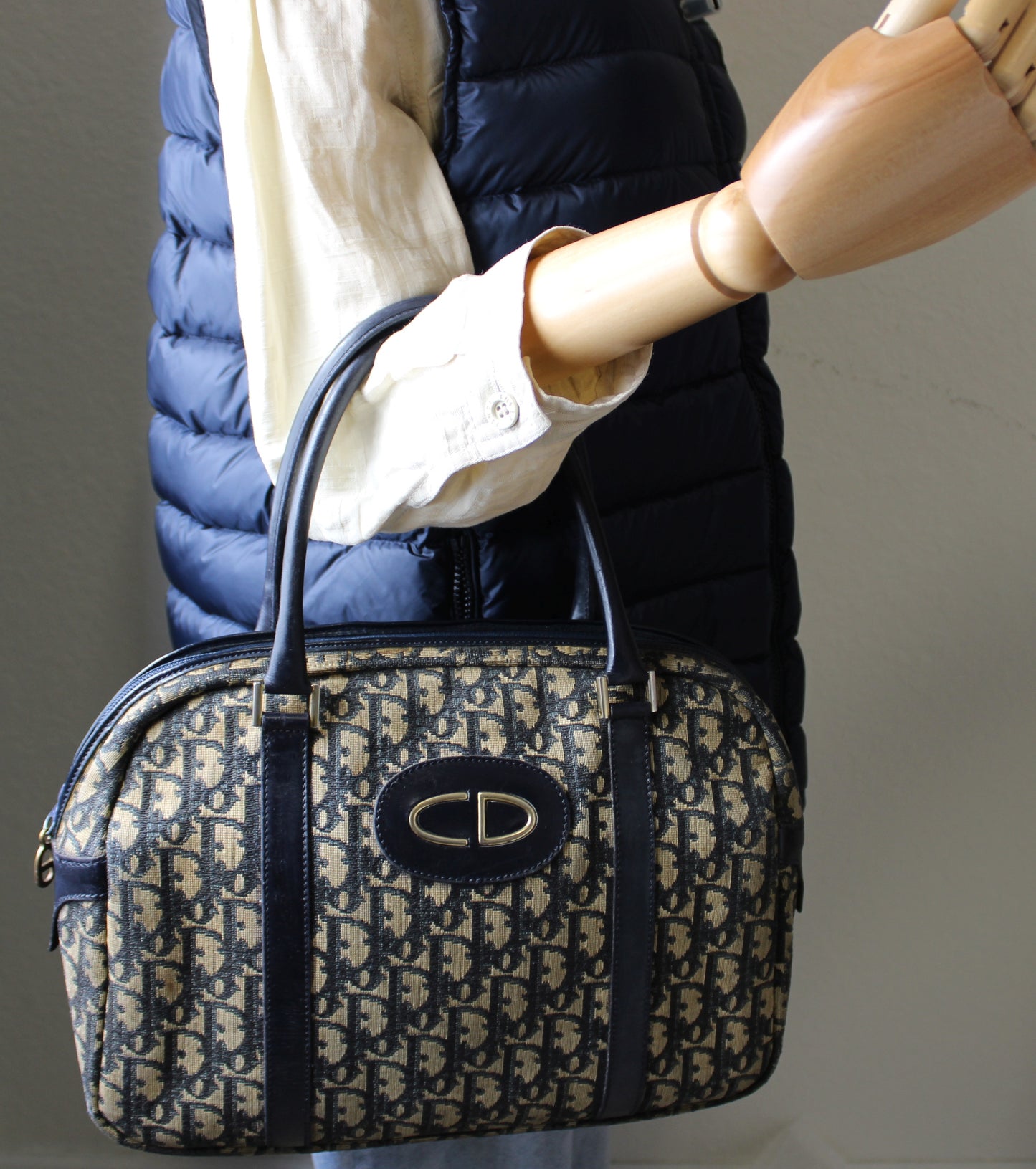CHRISTIAN DIOR Diorissimo Top Handle Bag Vintage