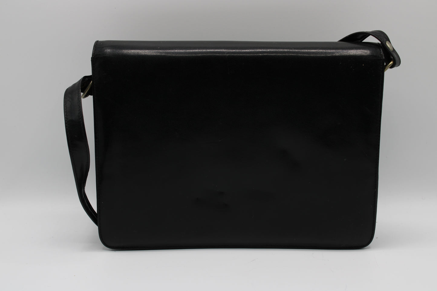 Yves Saint Laurent Medium Le 61 Satchel Black Leather Bag Vintage
