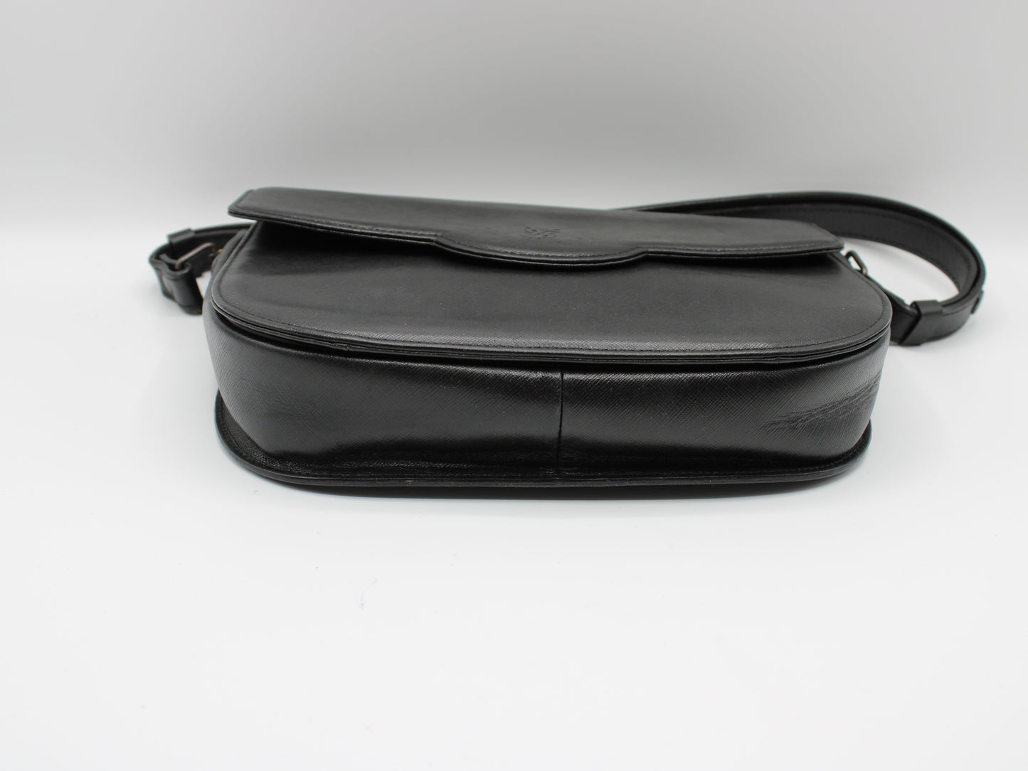 Yves Saint Laurent Black Leather Shoulder Bag Vintage