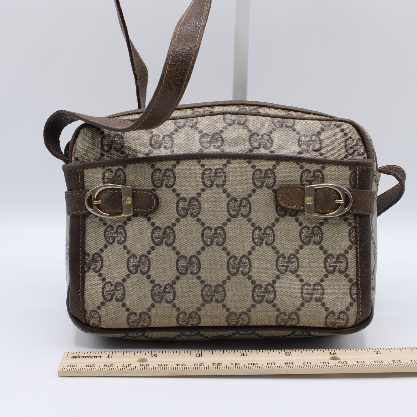 Gucci Ophidia Brown GG Canvas Small Crossbody Bag Vintage