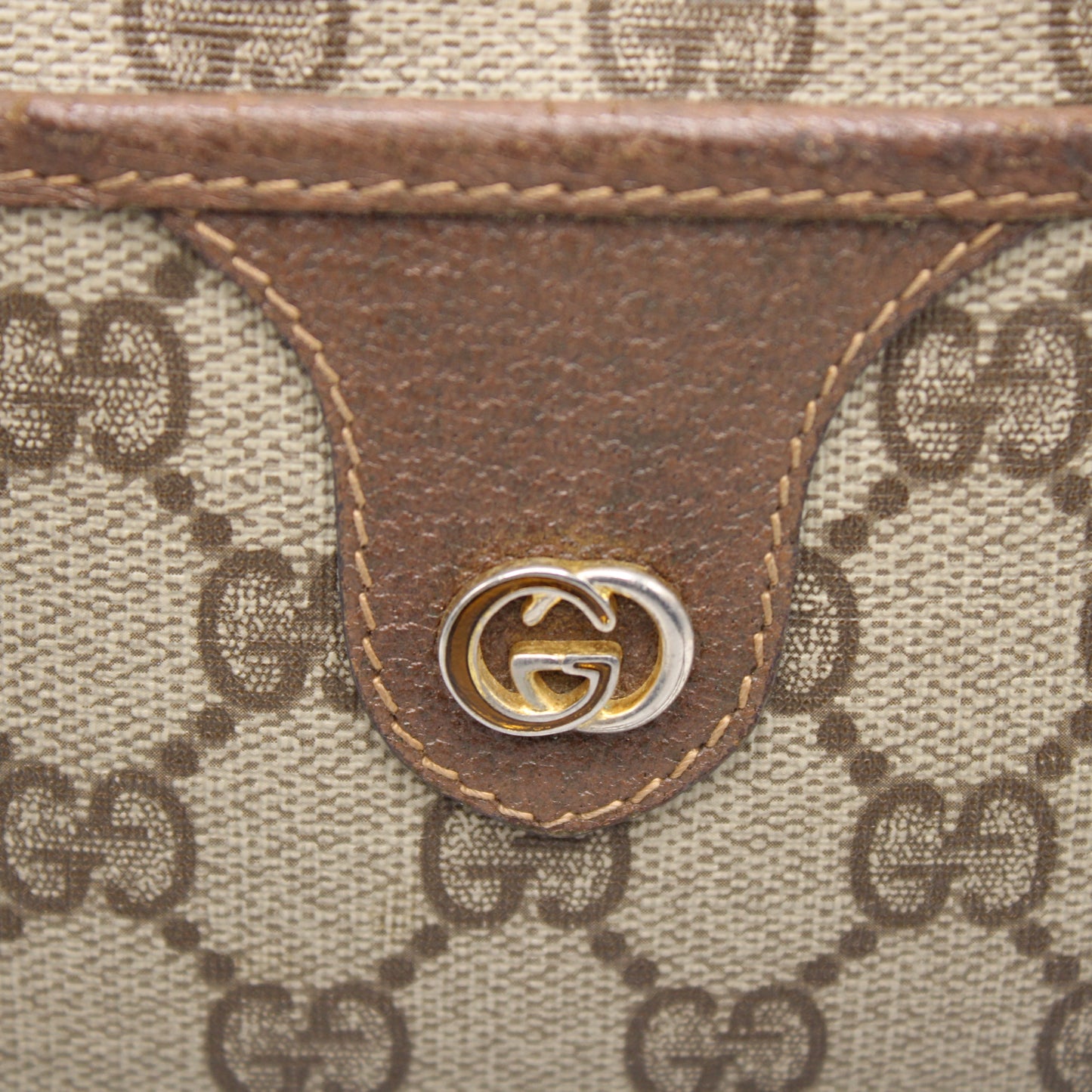GUCCI Ophidia Beige GG Canvas Crossbody Bag Vintage