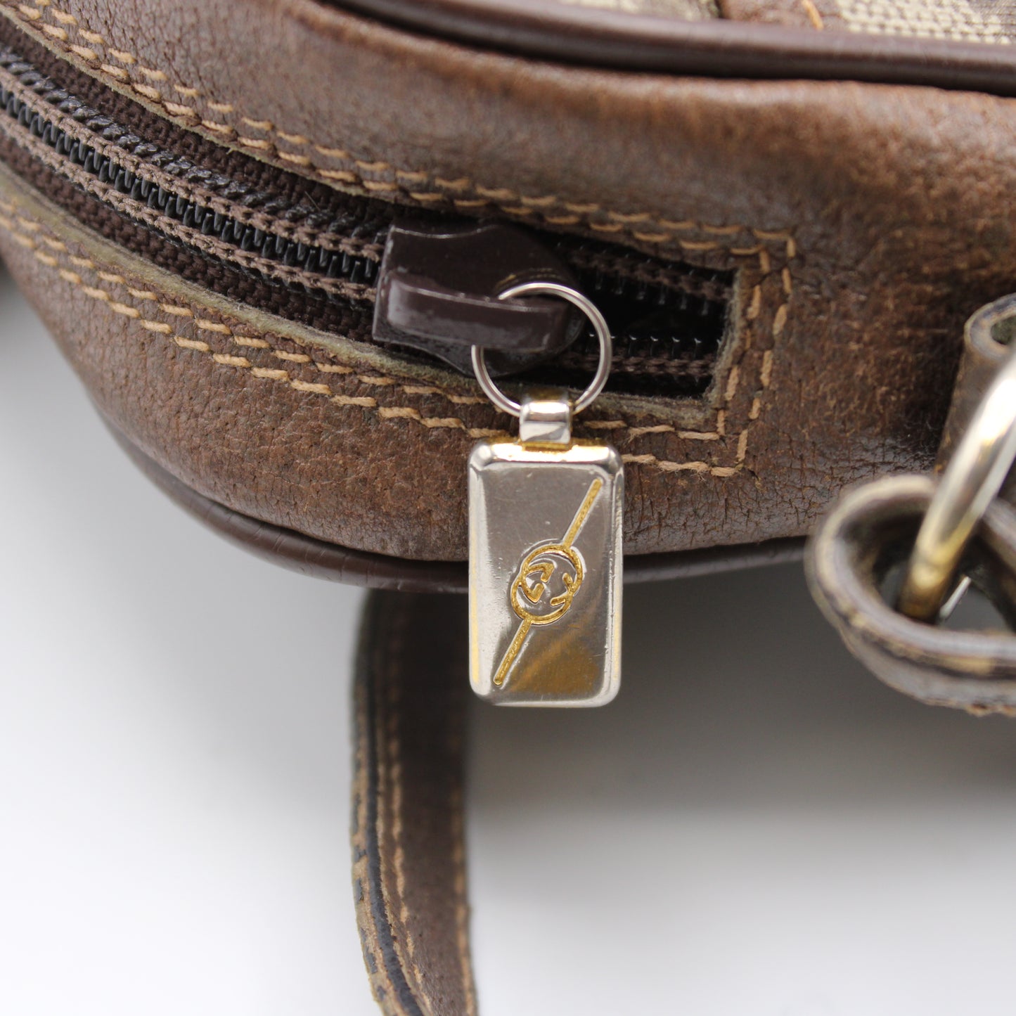 GUCCI Ophidia Beige GG Canvas Crossbody Bag Vintage