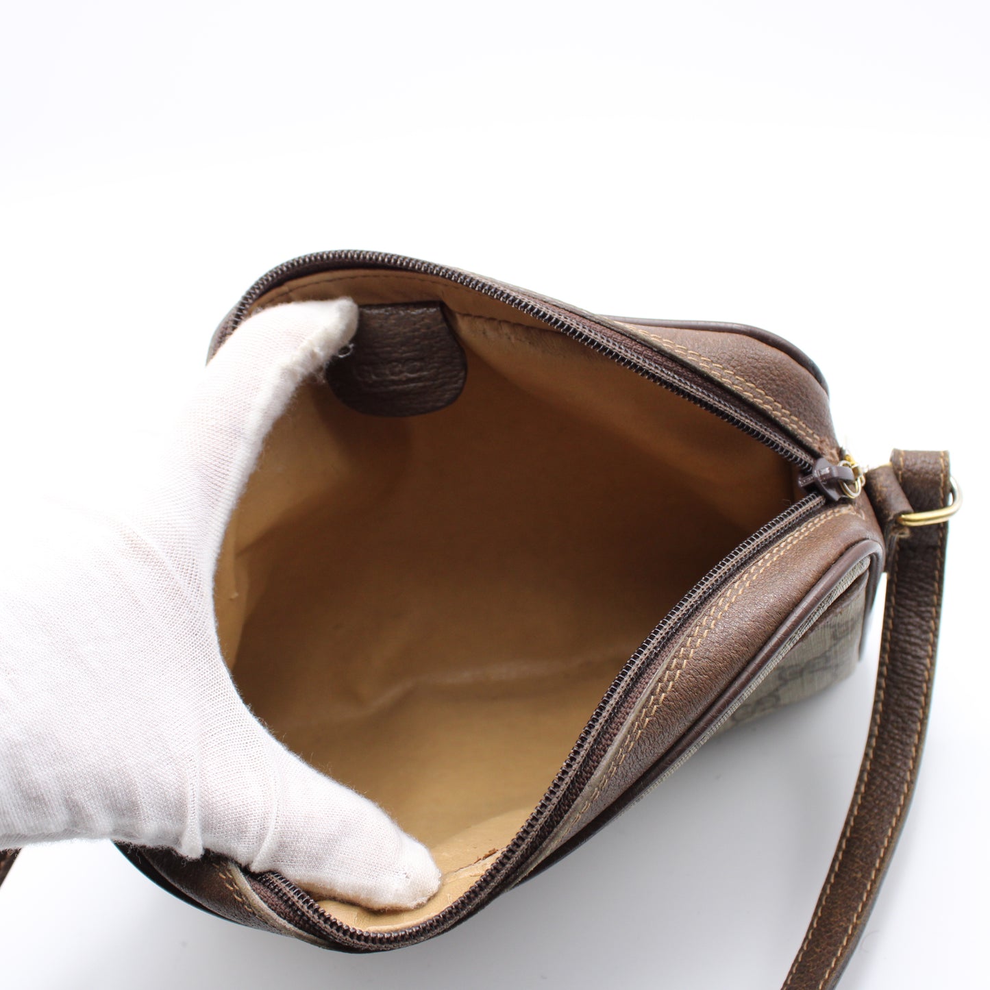 GUCCI Ophidia Beige GG Canvas Crossbody Bag Vintage