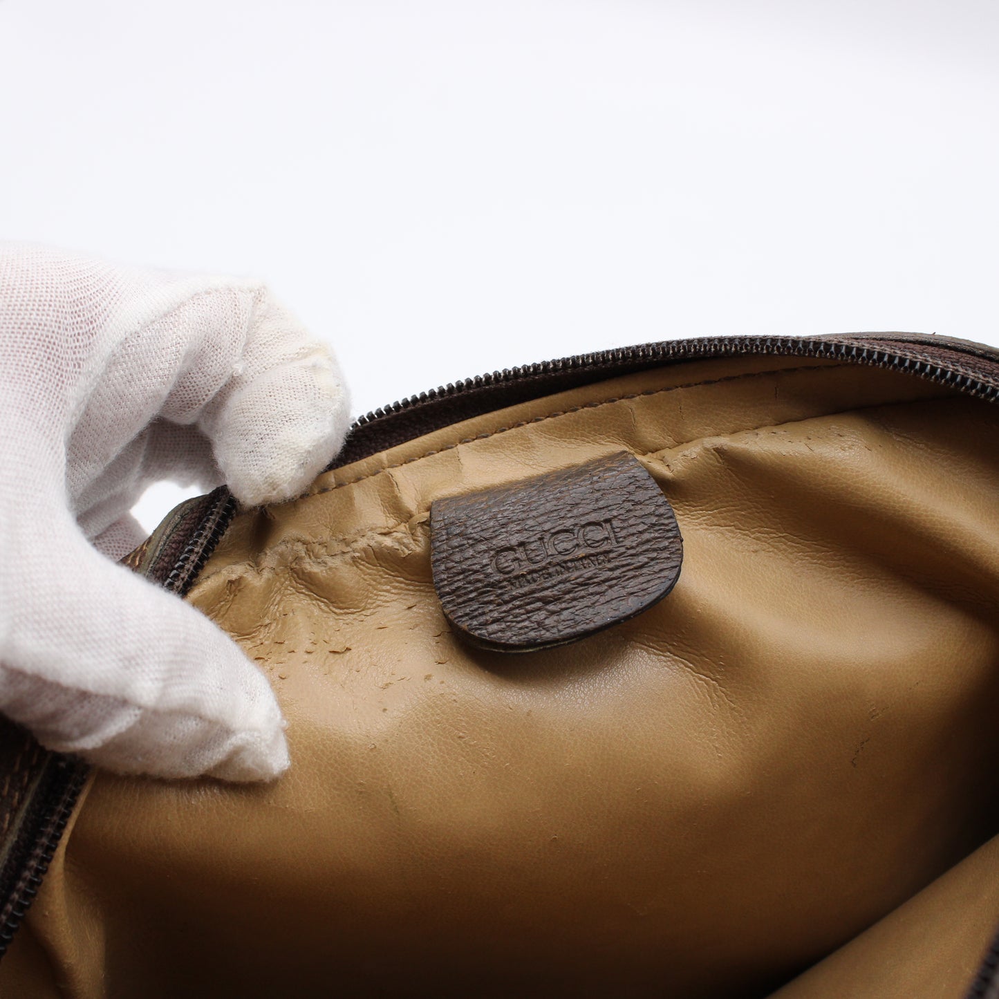 GUCCI Ophidia Beige GG Canvas Crossbody Bag Vintage