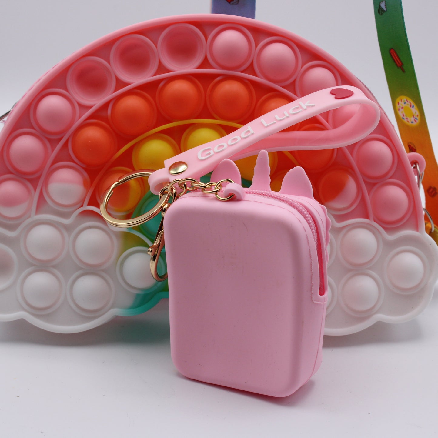 RealONot prod #4- Prod Rainbow Cloud Unicorn Fantasy Pop Crossbody Stress Anxiety Reliever Bag #4 (Copy)