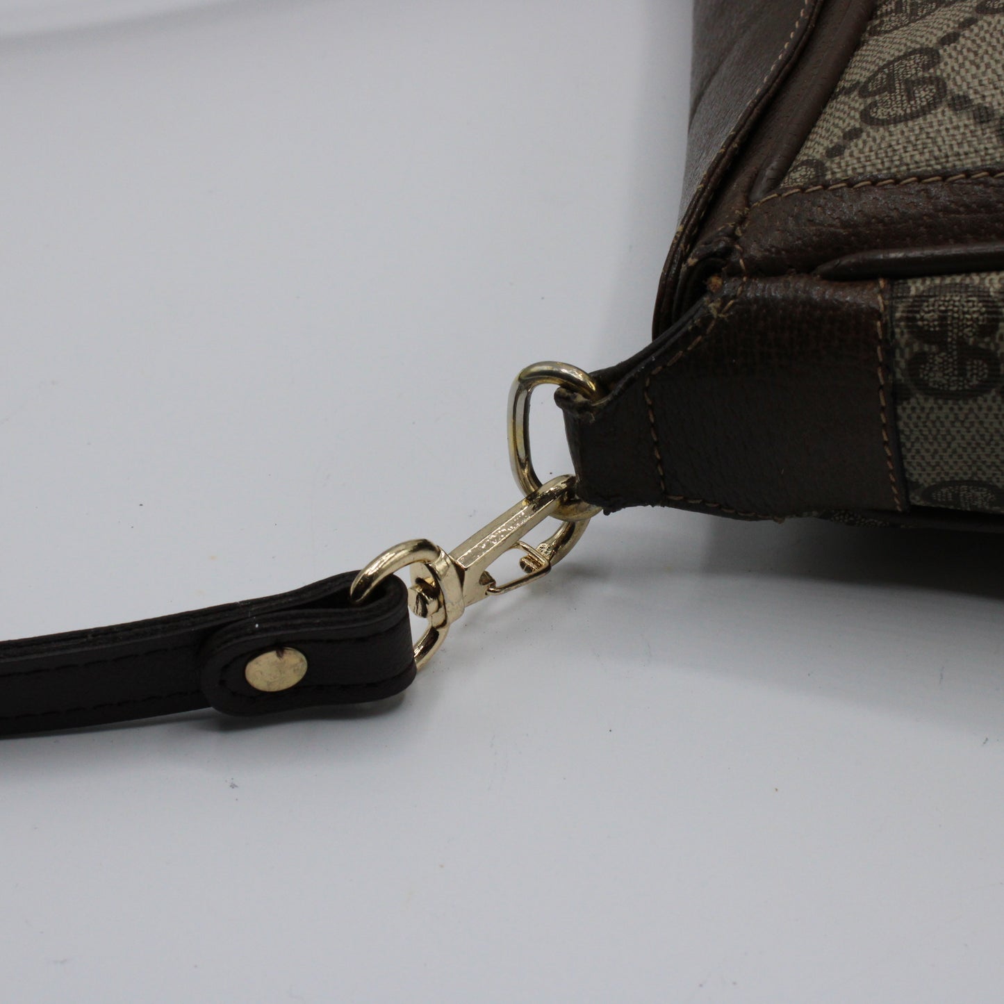 Gucci Supreme Ophidia Crossbody Flap Over Brown Bag Vintage