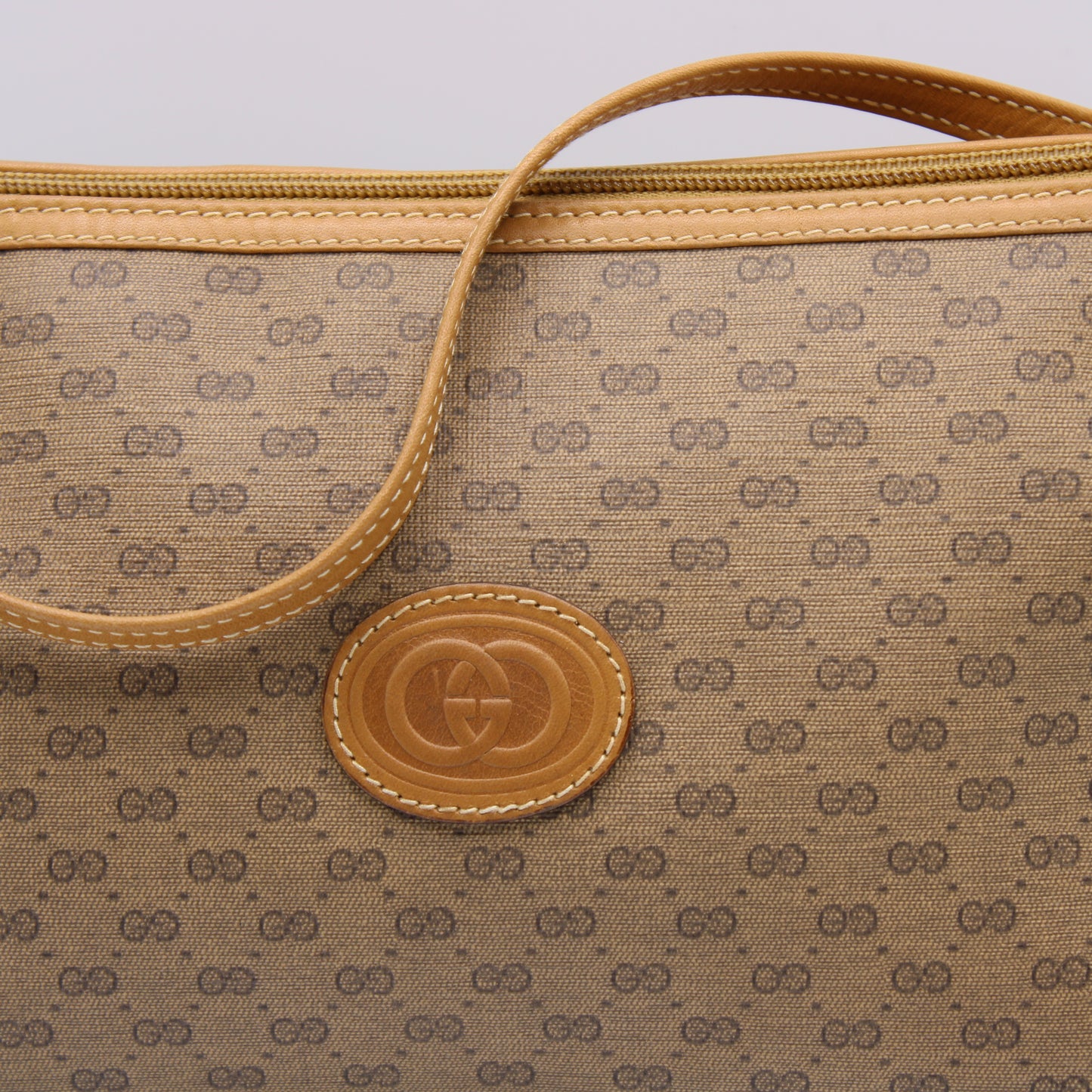 Gucci Micro Small GG Canvas Triangular Crossbody Bag Vintage
