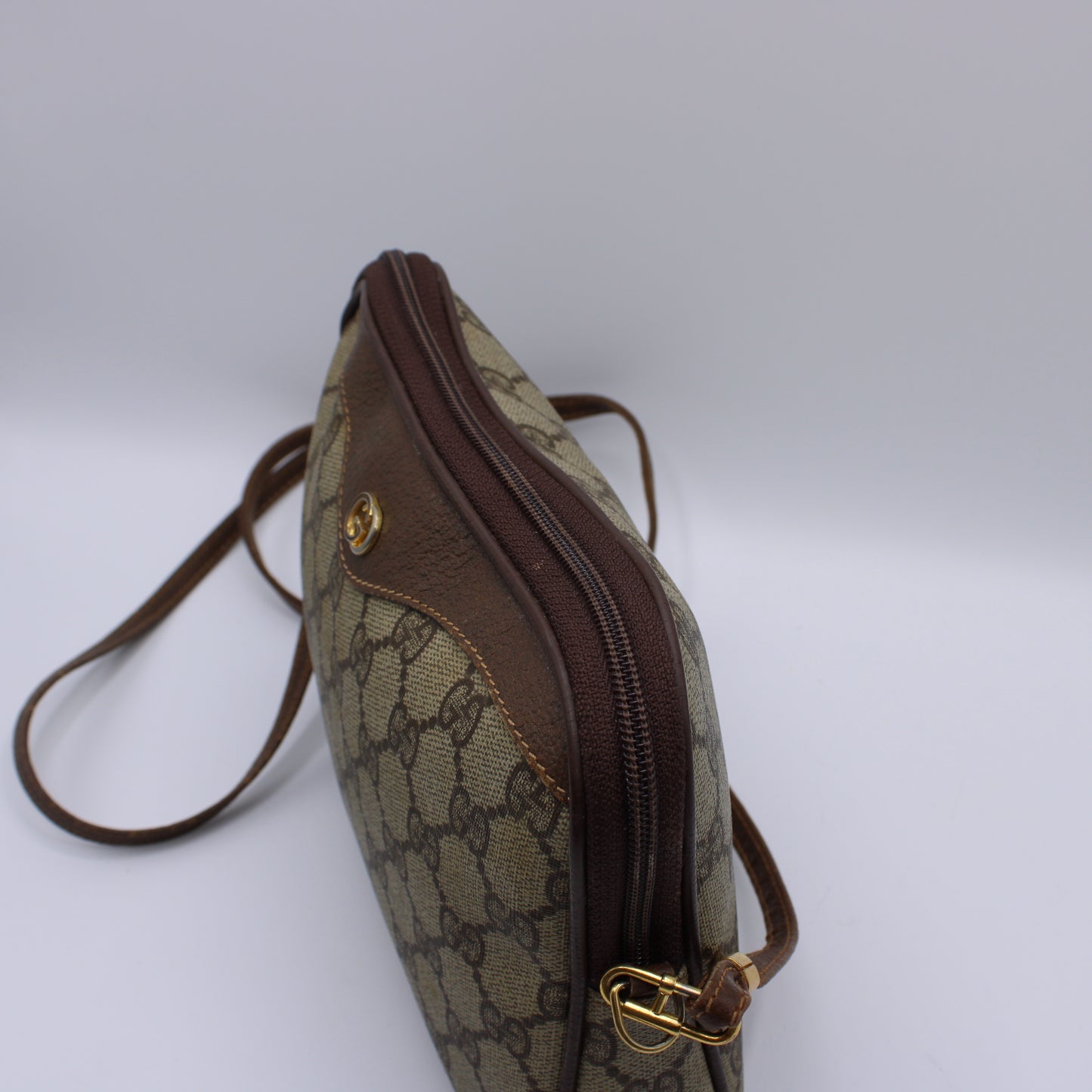 Gucci Ophidia Brown GG Canvas Shoulder Crossbody Bag Vintage