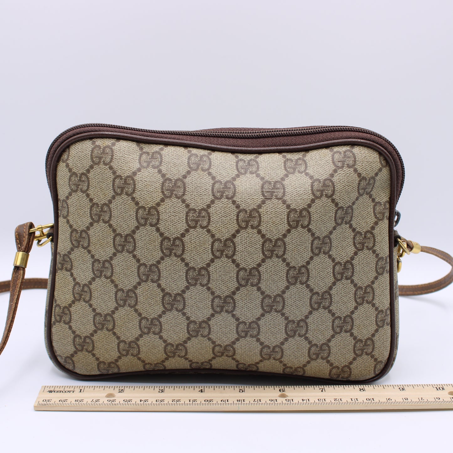 Gucci Ophidia Brown GG Canvas Shoulder Crossbody Bag Vintage