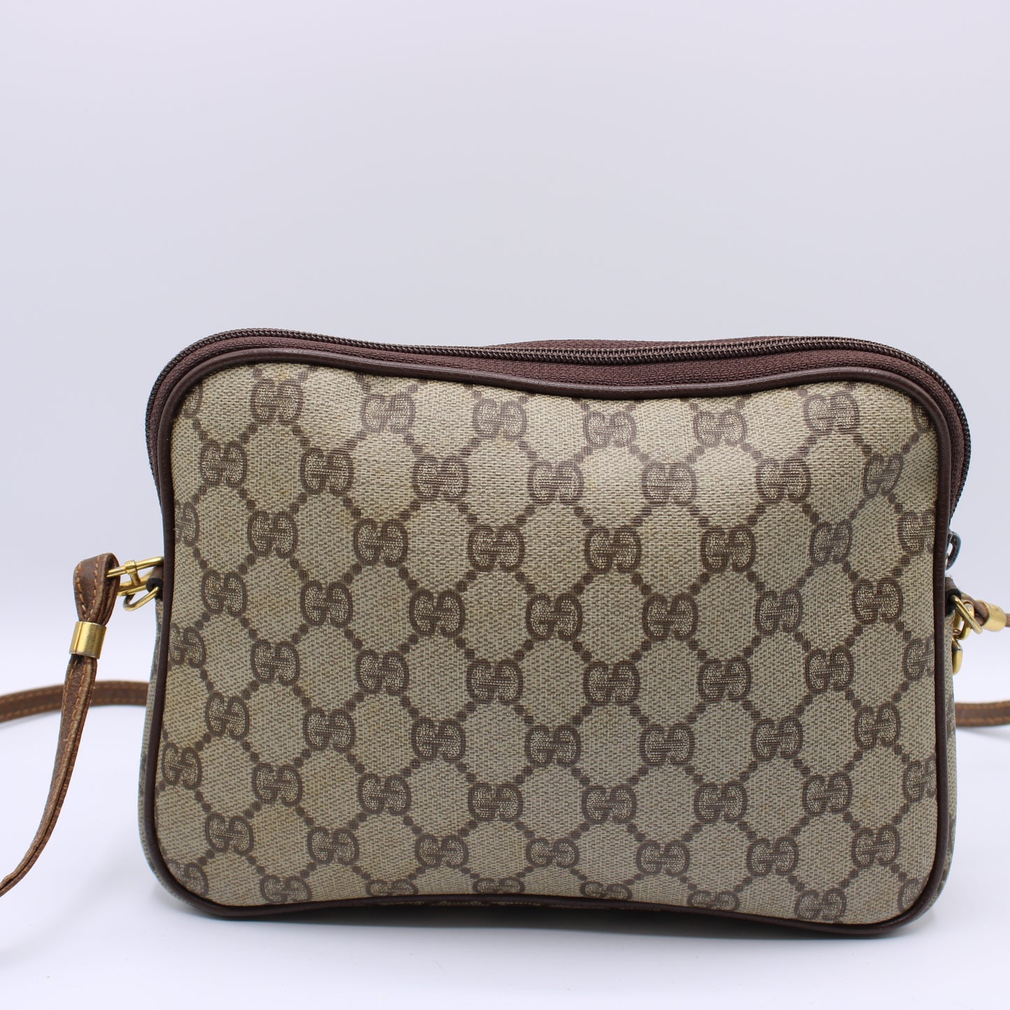 Gucci Ophidia Brown GG Canvas Shoulder Crossbody Bag Vintage