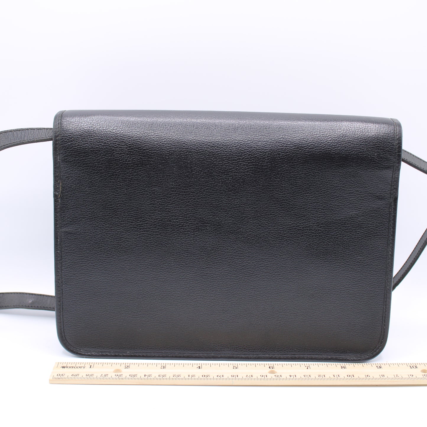 Christian Dior Opera Classic Black Leather Crossbody Bag Vintage