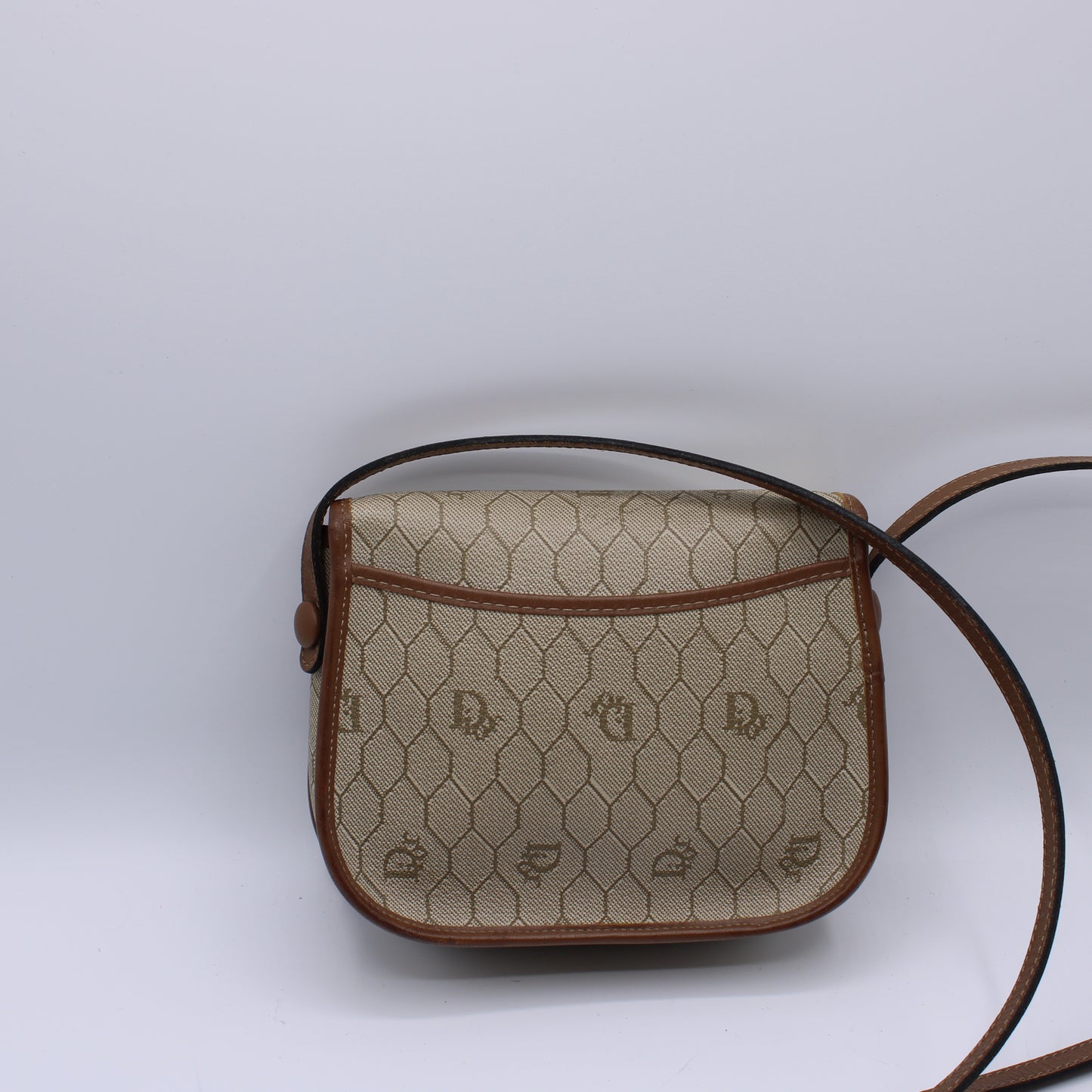 Christian Dior Monogram Honeycomb Crossbody Bag Vintage