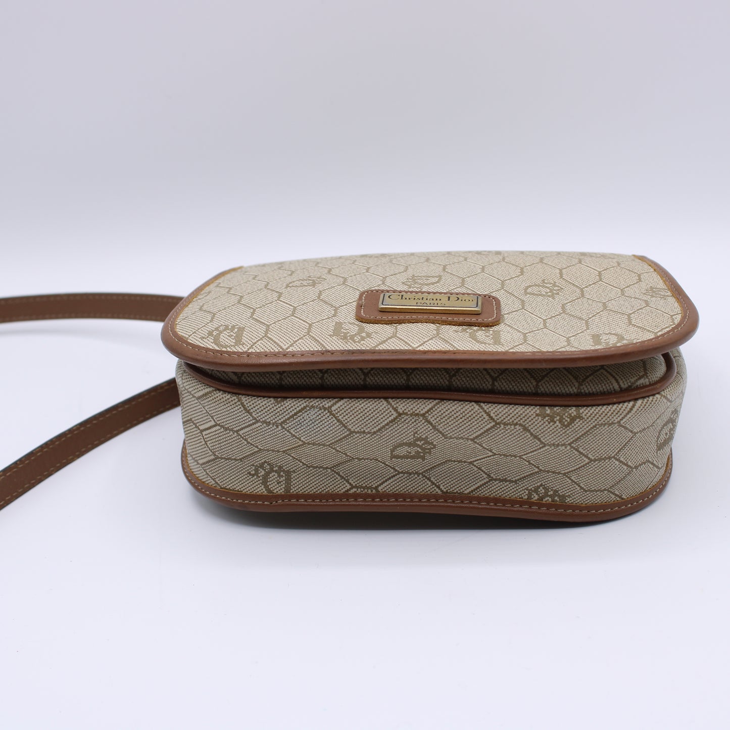 Christian Dior Monogram Honeycomb Crossbody Bag Vintage