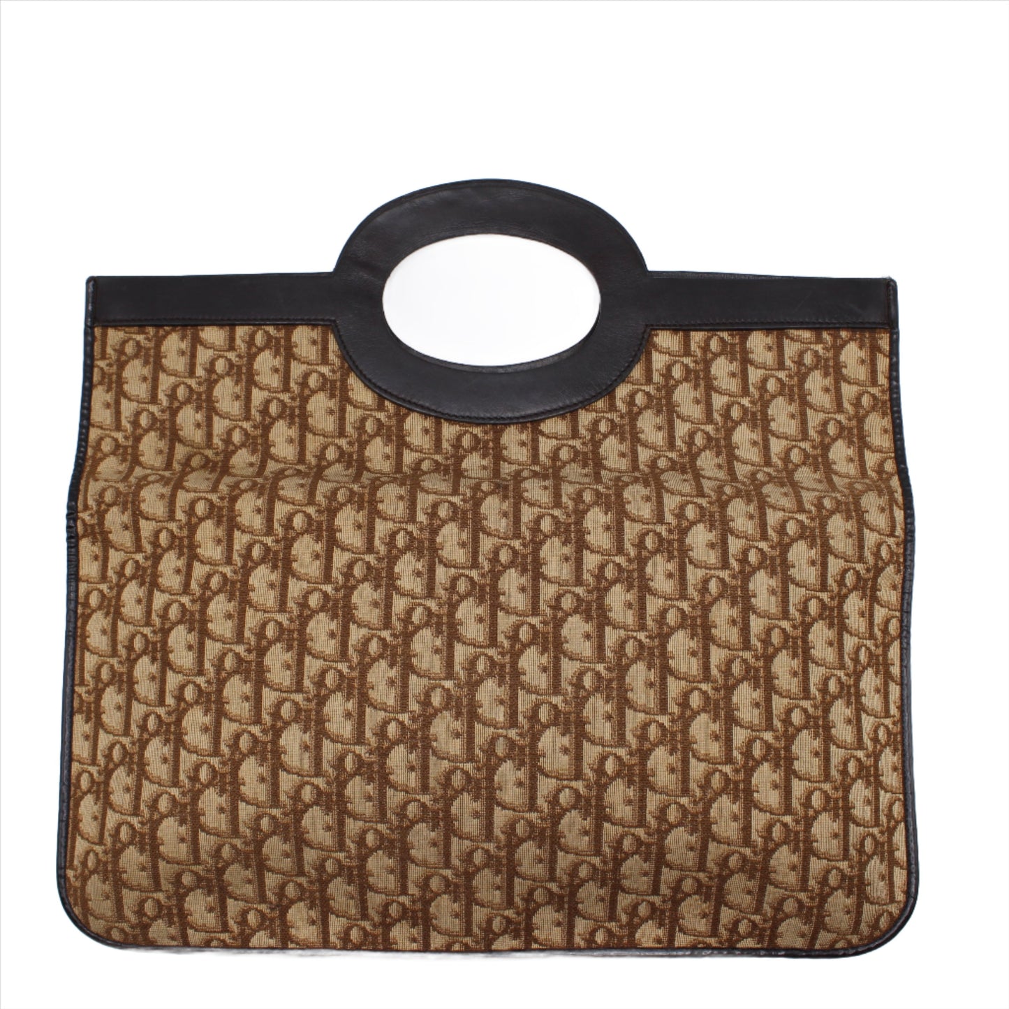 Christian Dior Carrie Fold-Over Monogram Clutch Bag Vintage