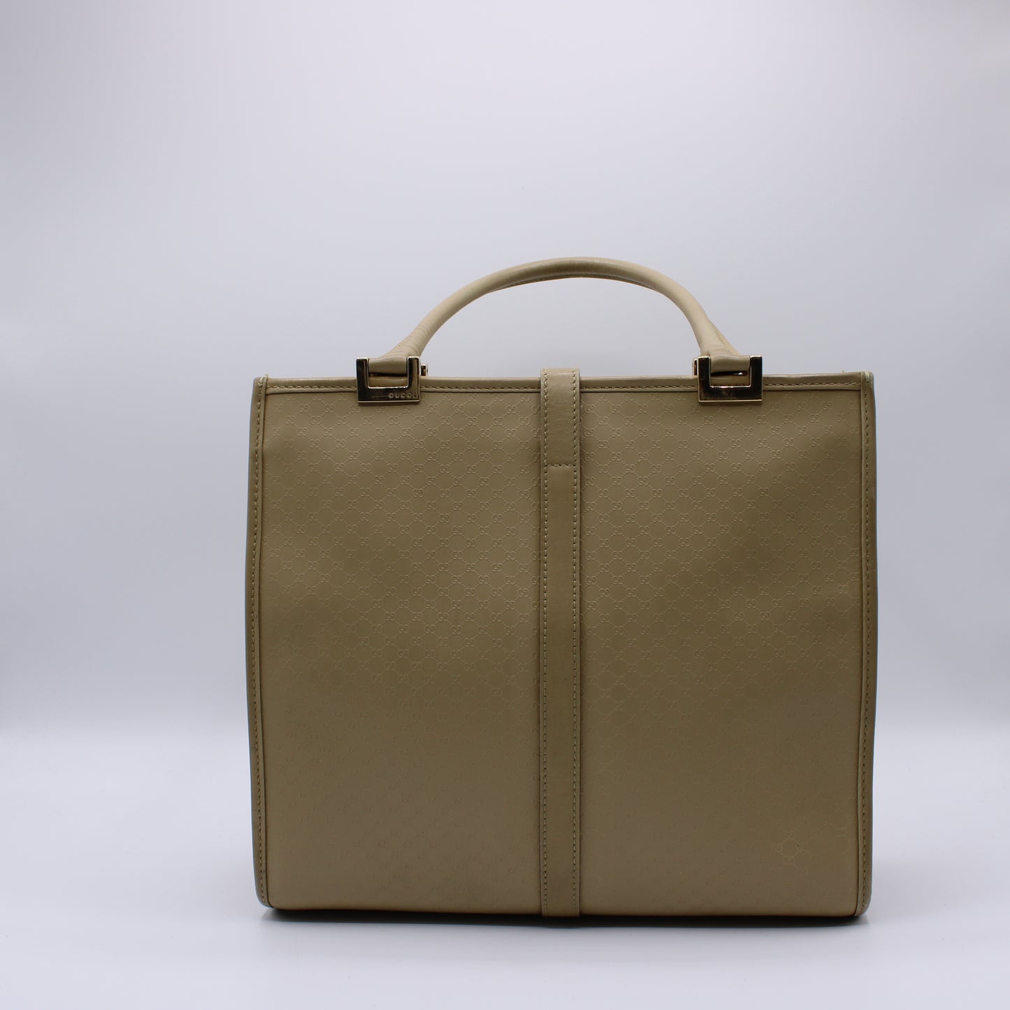 Gucci Beige MicroGuccissima Leather Jackie 1961 Tote Bag Vintage