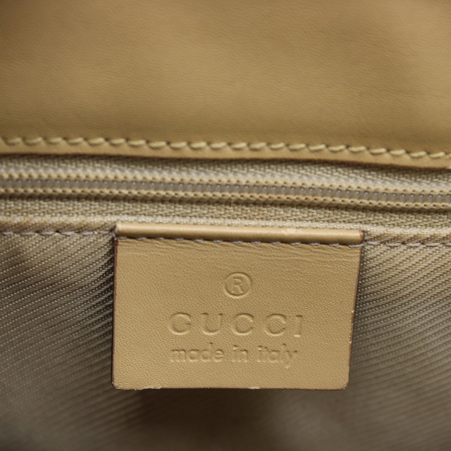 Gucci Beige MicroGuccissima Leather Jackie 1961 Tote Bag Vintage