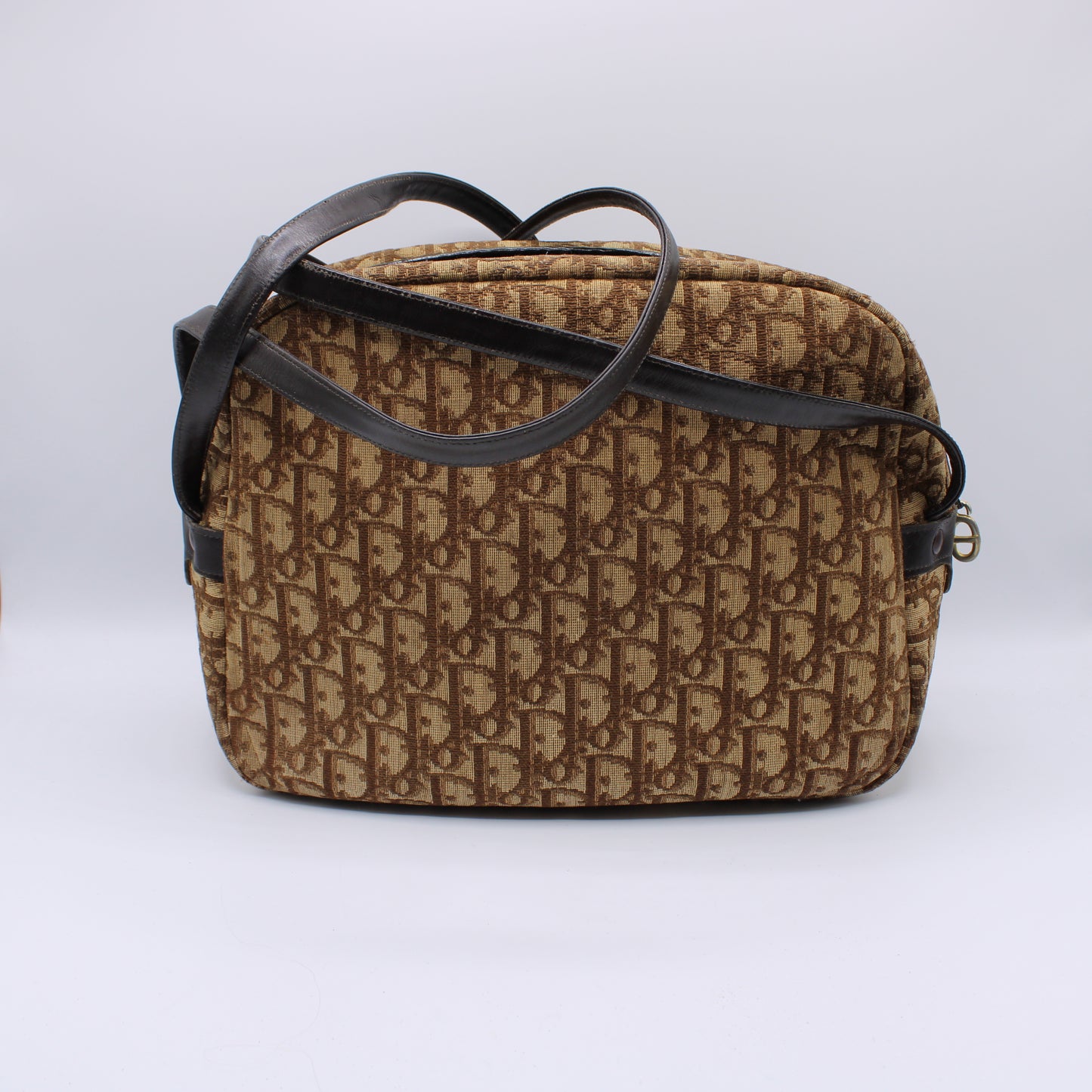 Christian Dior Trotter Brown Monogram Diorissimo Tote Bag Vintage