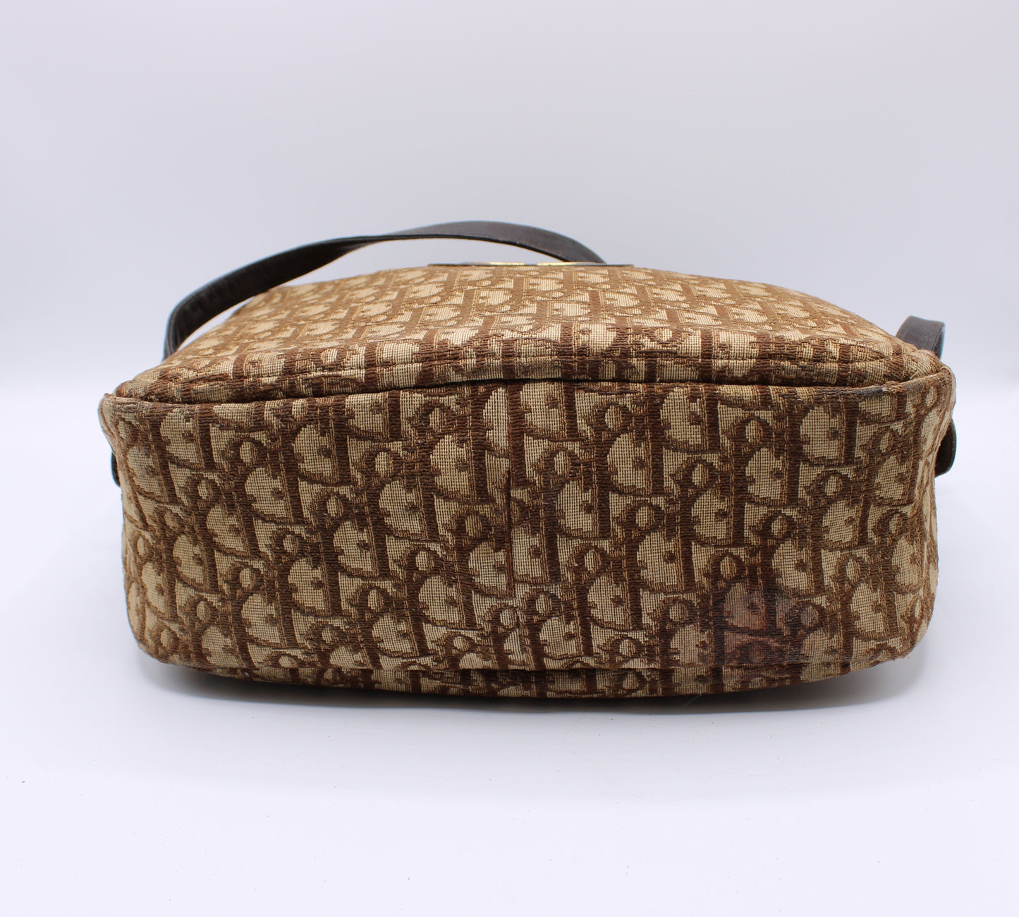 Christian Dior Trotter Brown Monogram Diorissimo Tote Bag Vintage