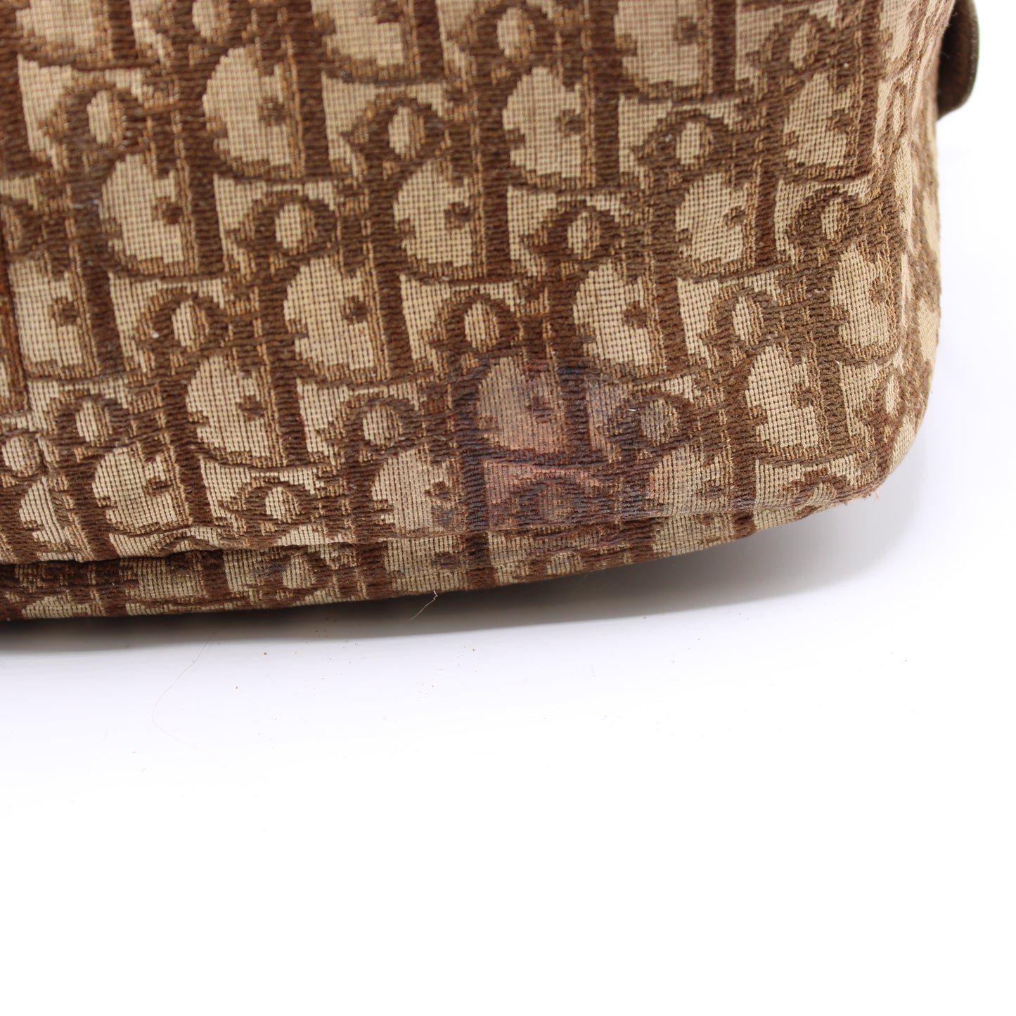 Christian Dior Trotter Brown Monogram Diorissimo Tote Bag Vintage