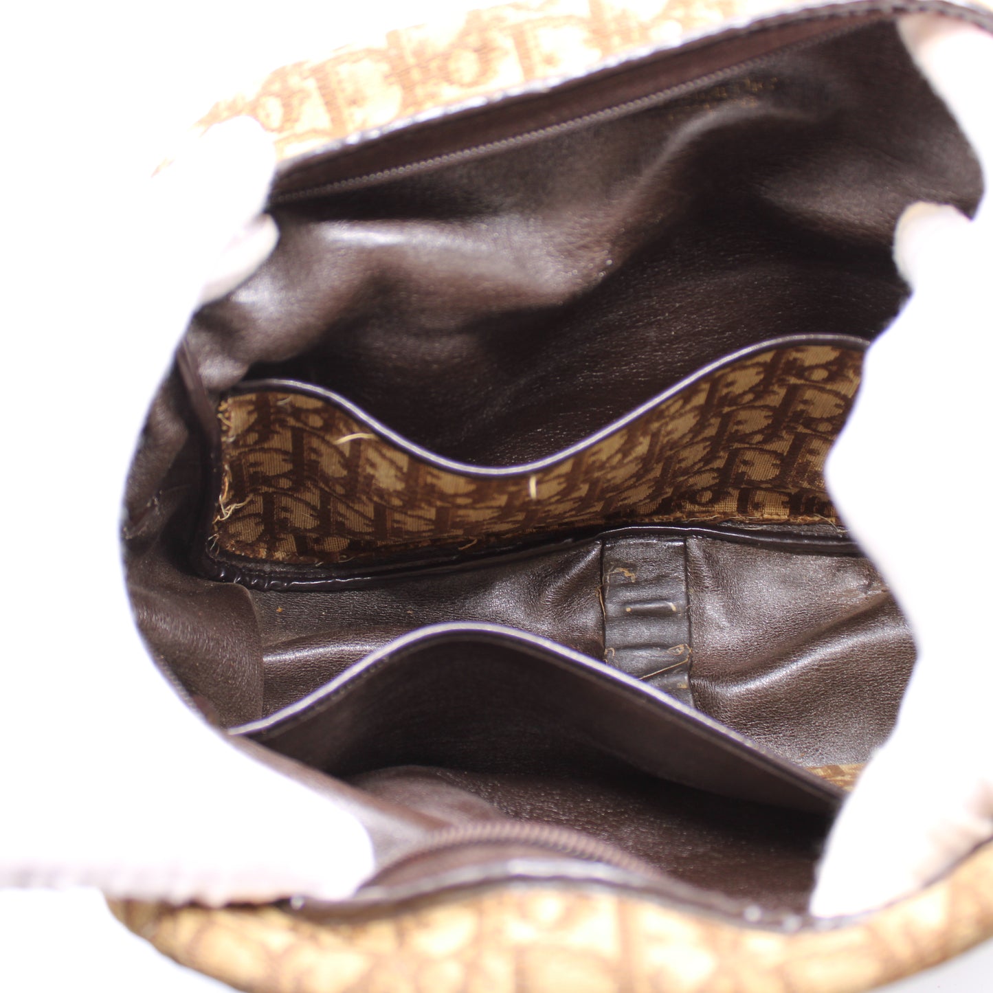 Christian Dior Trotter Brown Monogram Diorissimo Tote Bag Vintage