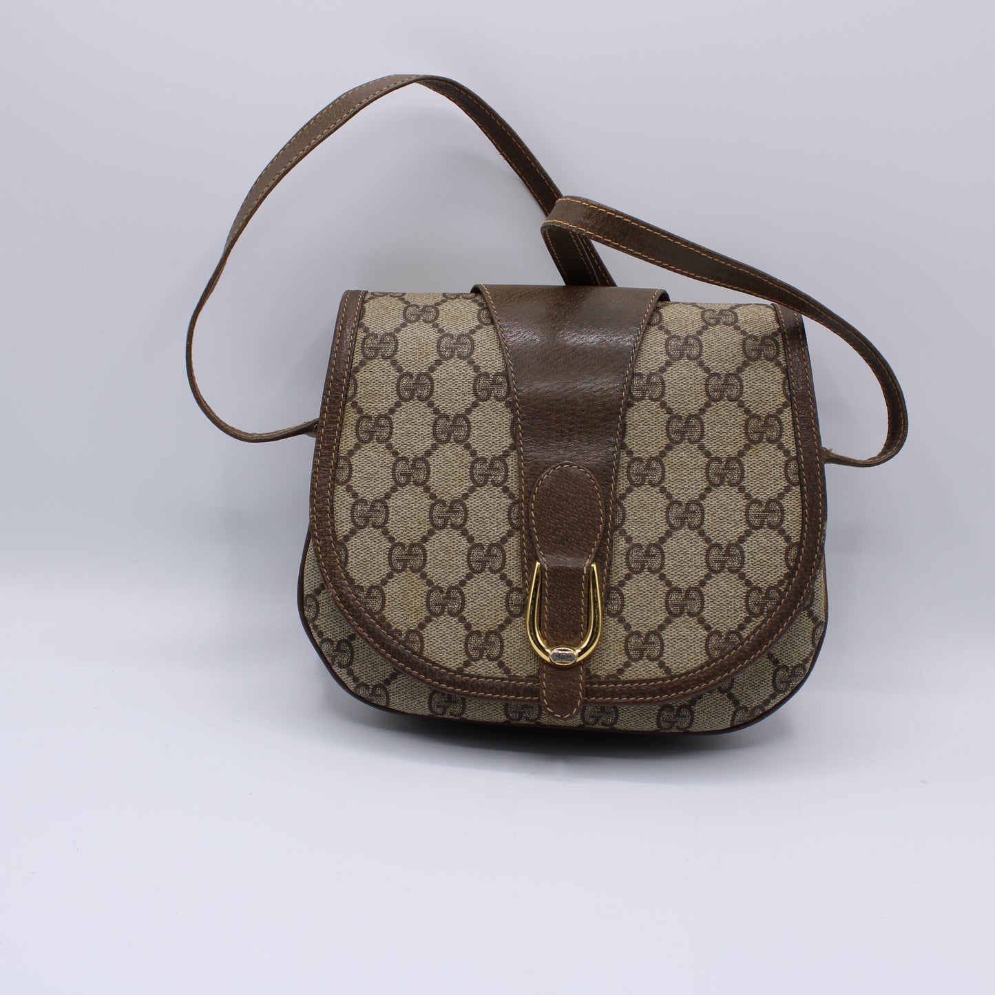Gucci Ophidia Beige GG Canvas Crossbody Bag Vintage