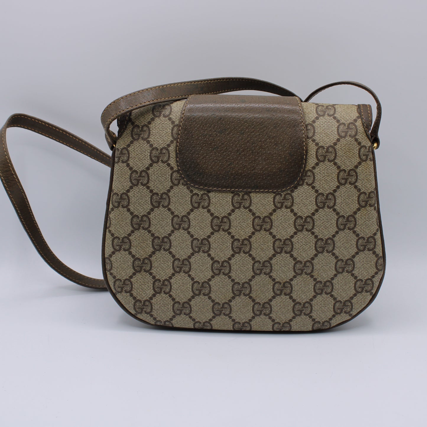 Gucci Ophidia Beige GG Canvas Crossbody Bag Vintage