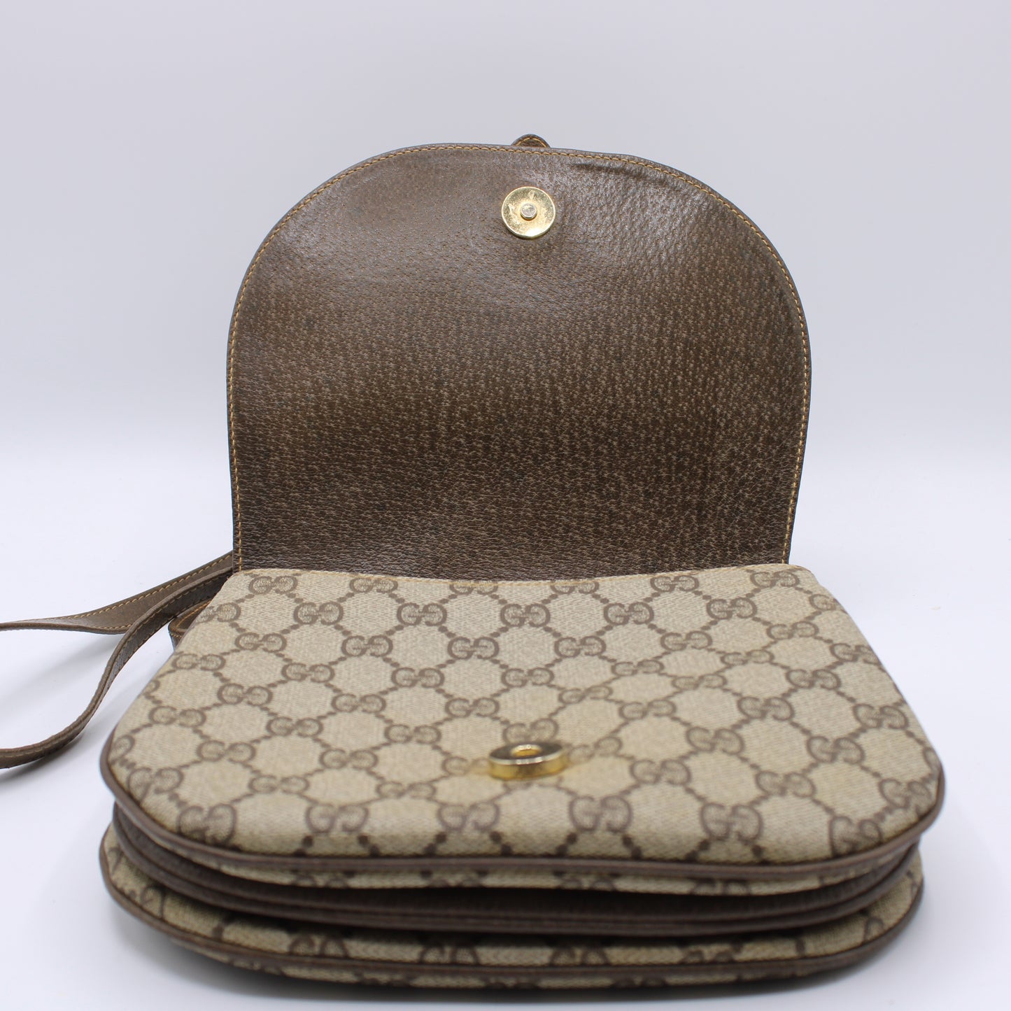 Gucci Ophidia Beige GG Canvas Crossbody Bag Vintage