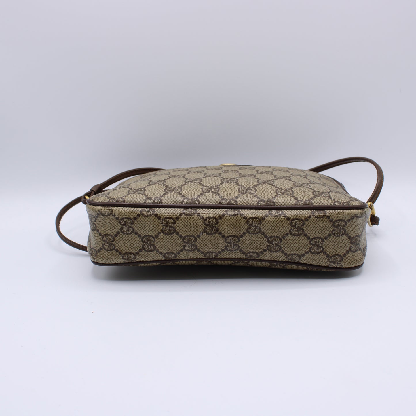 Gucci GG Supreme Canvas and Leather Crossbody Bag Vintage